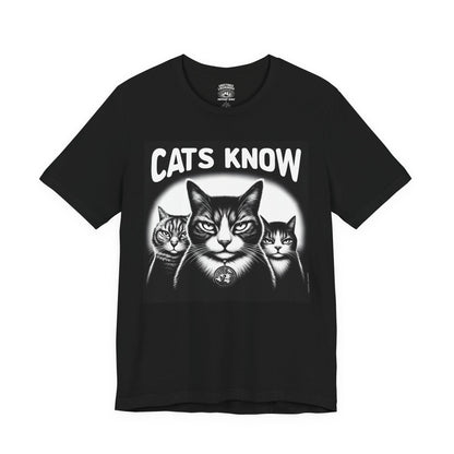 T-Shirt | Cats Know | Black