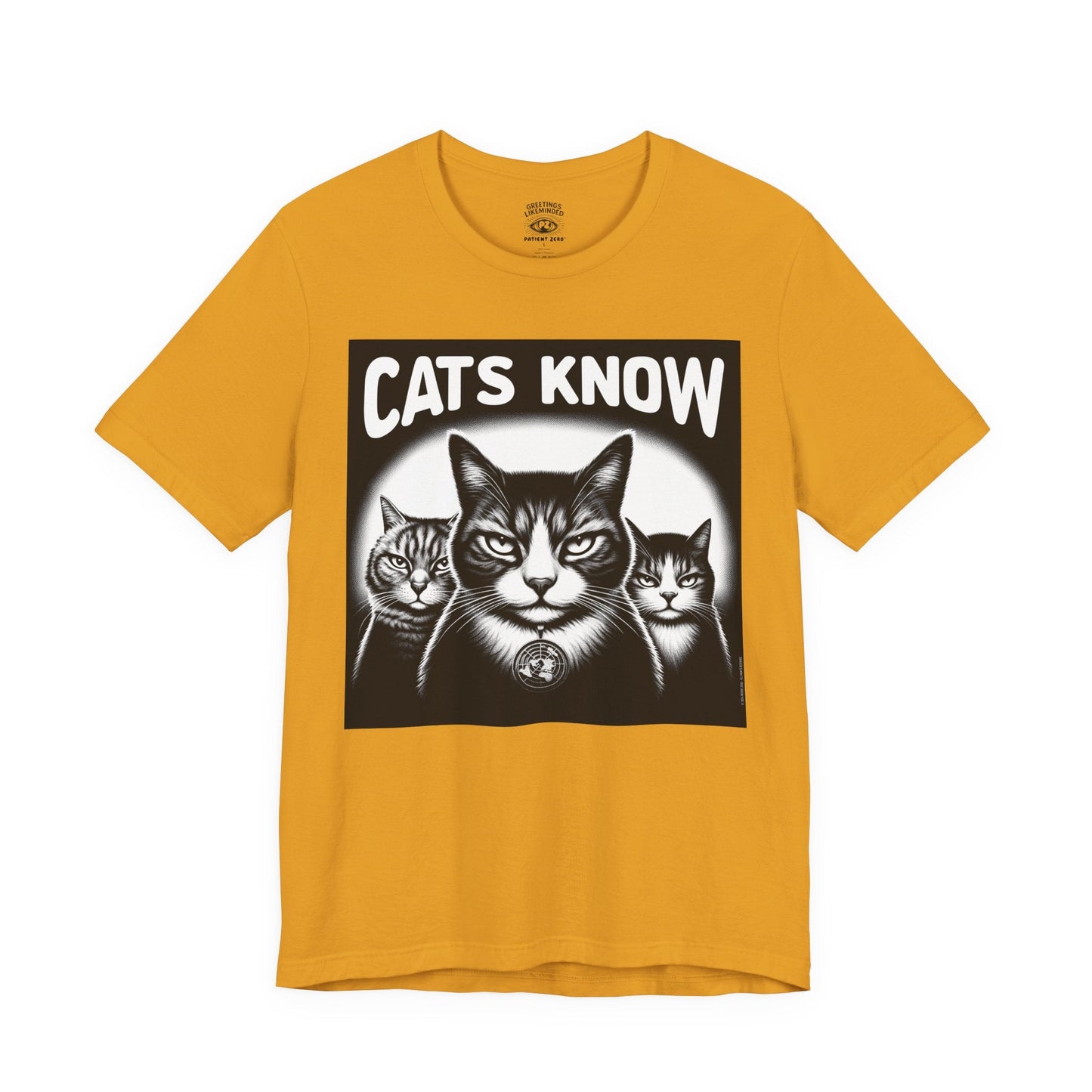 T-Shirt | Cats Know | Mustard