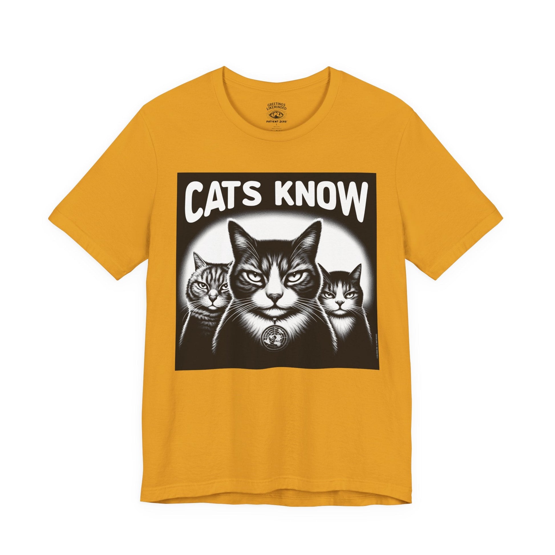 T-Shirt | Cats Know | Mustard