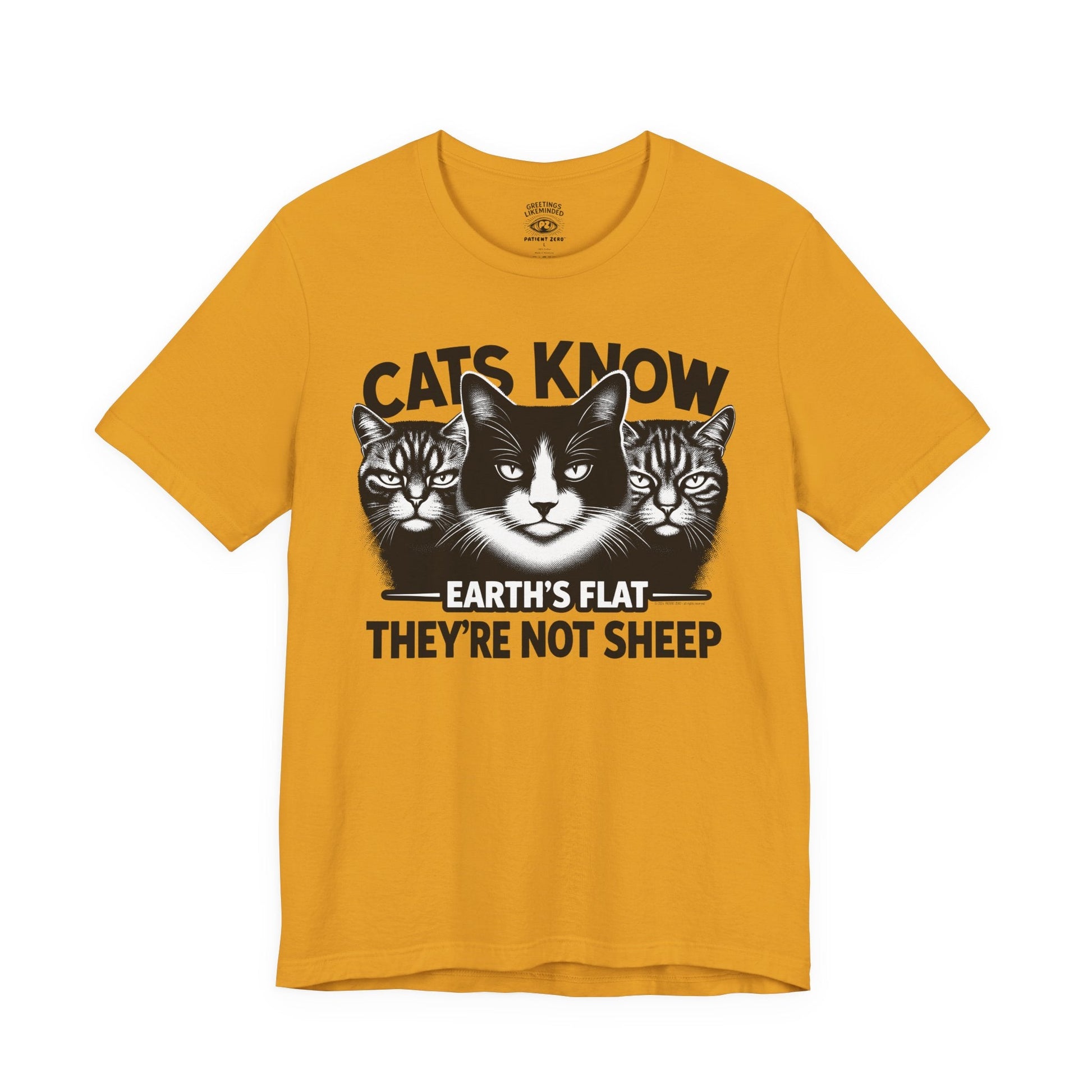 T-Shirt | Cats Know | Mustard