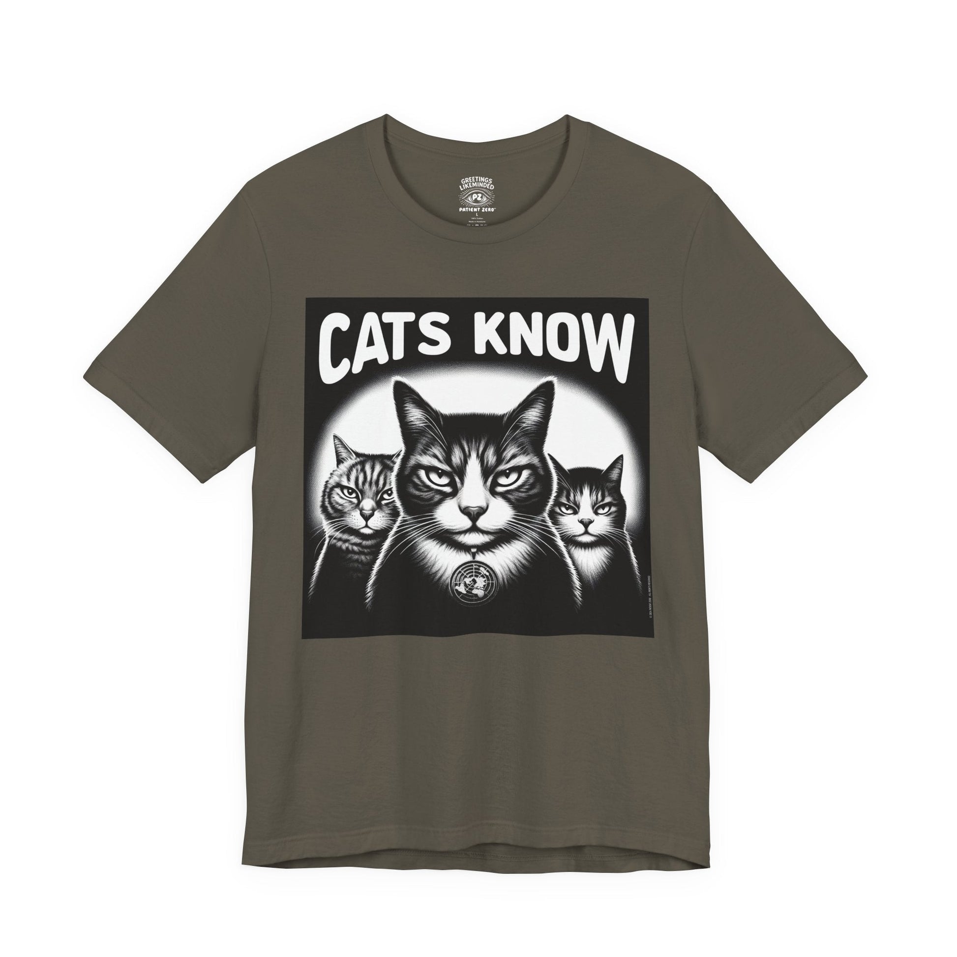 T-Shirt | Cats Know | Army