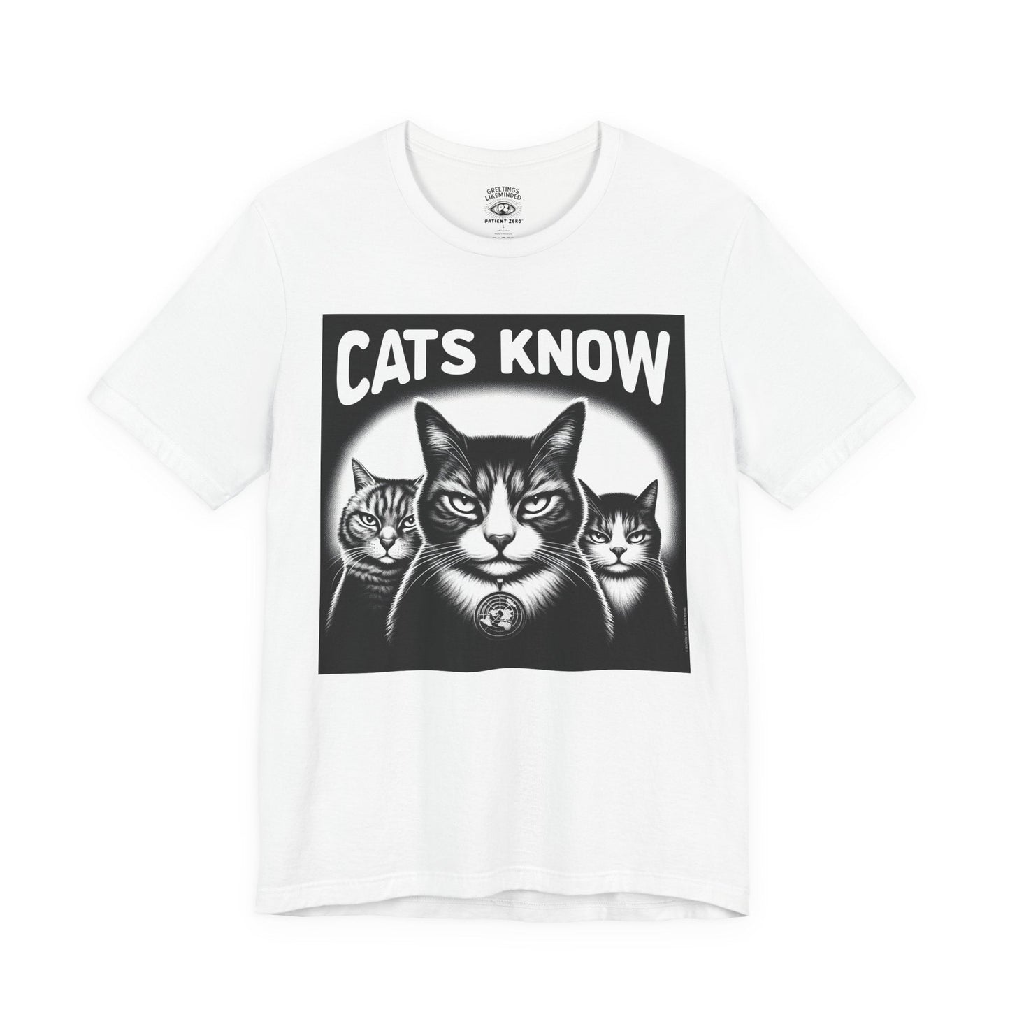 T-Shirt | Cats Know | White
