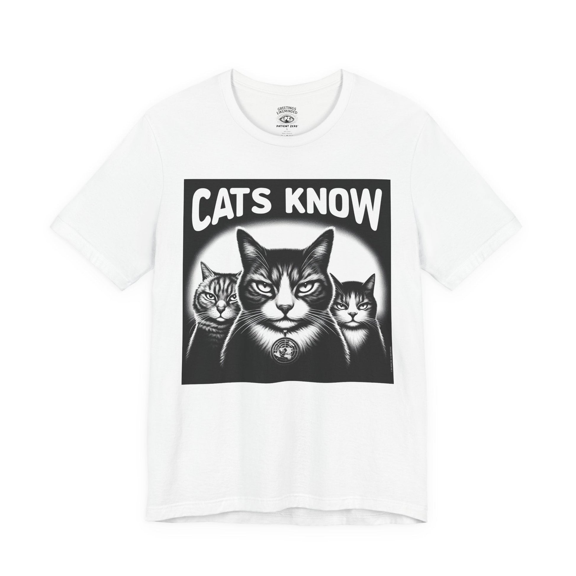 T-Shirt | Cats Know | White