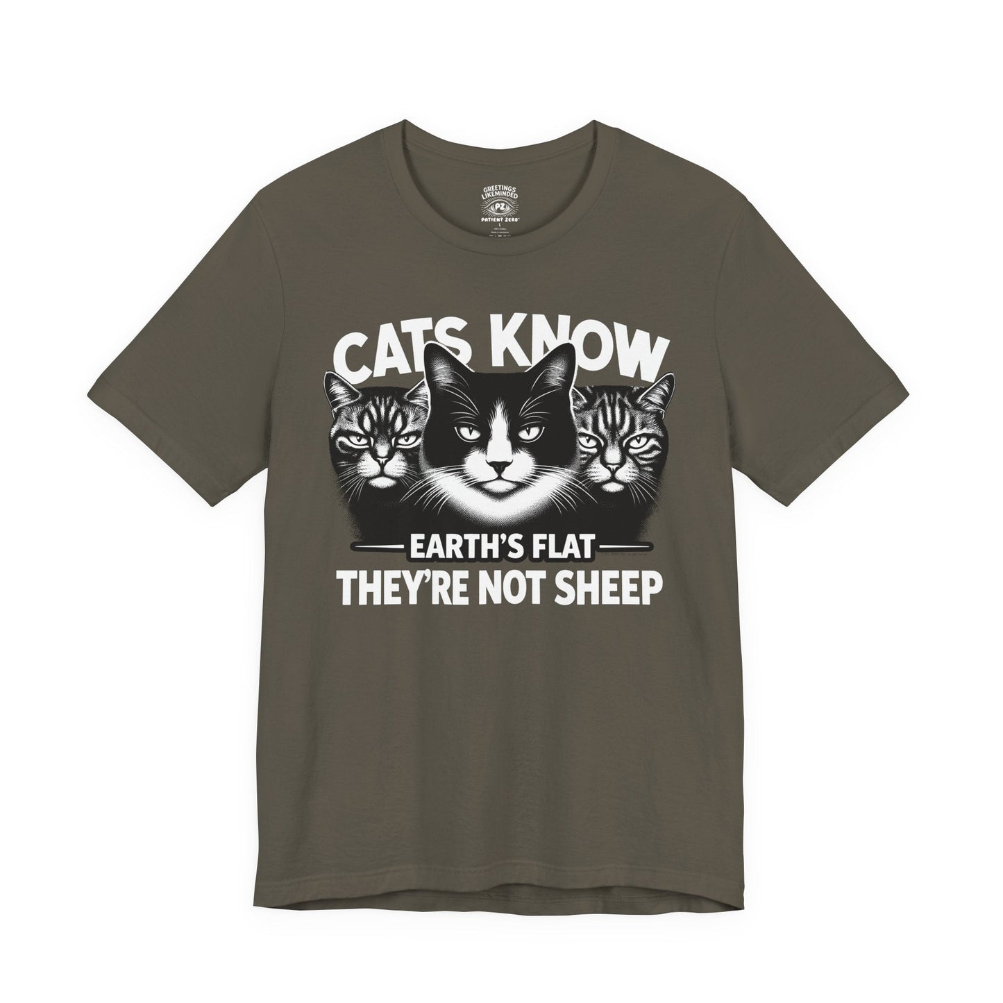 T-Shirt | Cats Know | Army