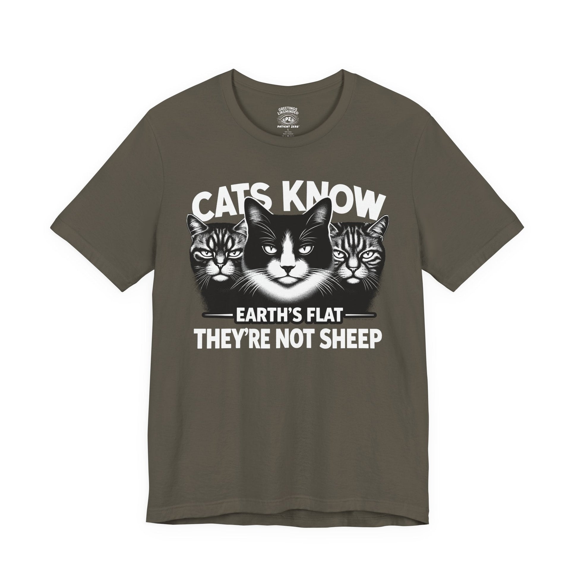 T-Shirt | Cats Know | Army