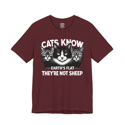 T-Shirt | Cats Know | Maroon