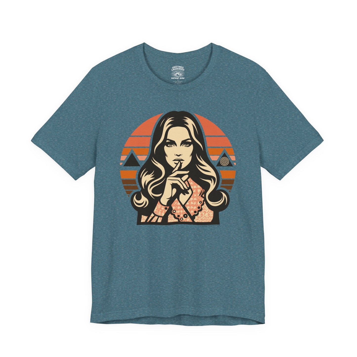 T-Shirt | Conspiracy Lady | Heather Deep Teal