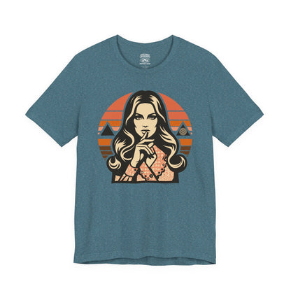 T-Shirt | Conspiracy Lady | Heather Deep Teal