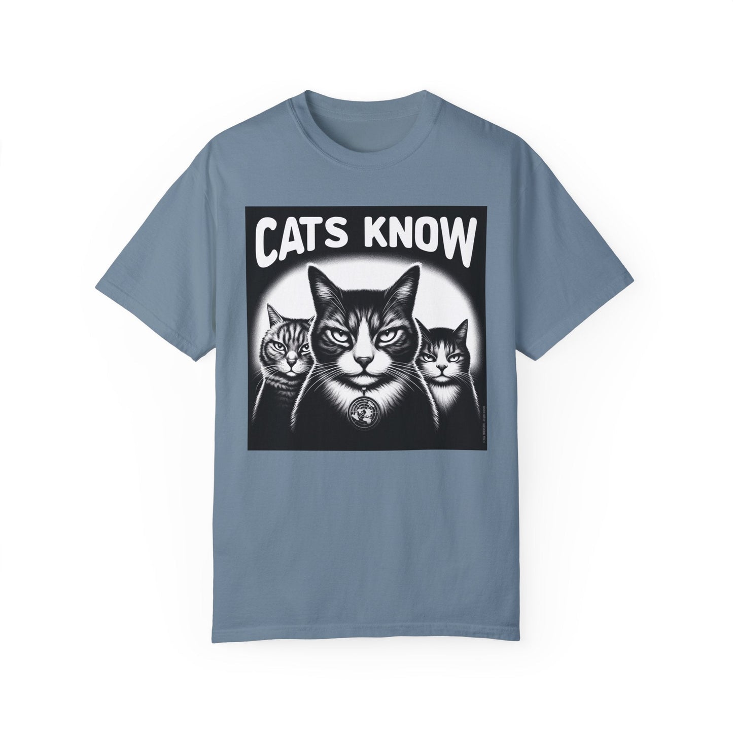 T-Shirt | Cats Know | Ice Blue