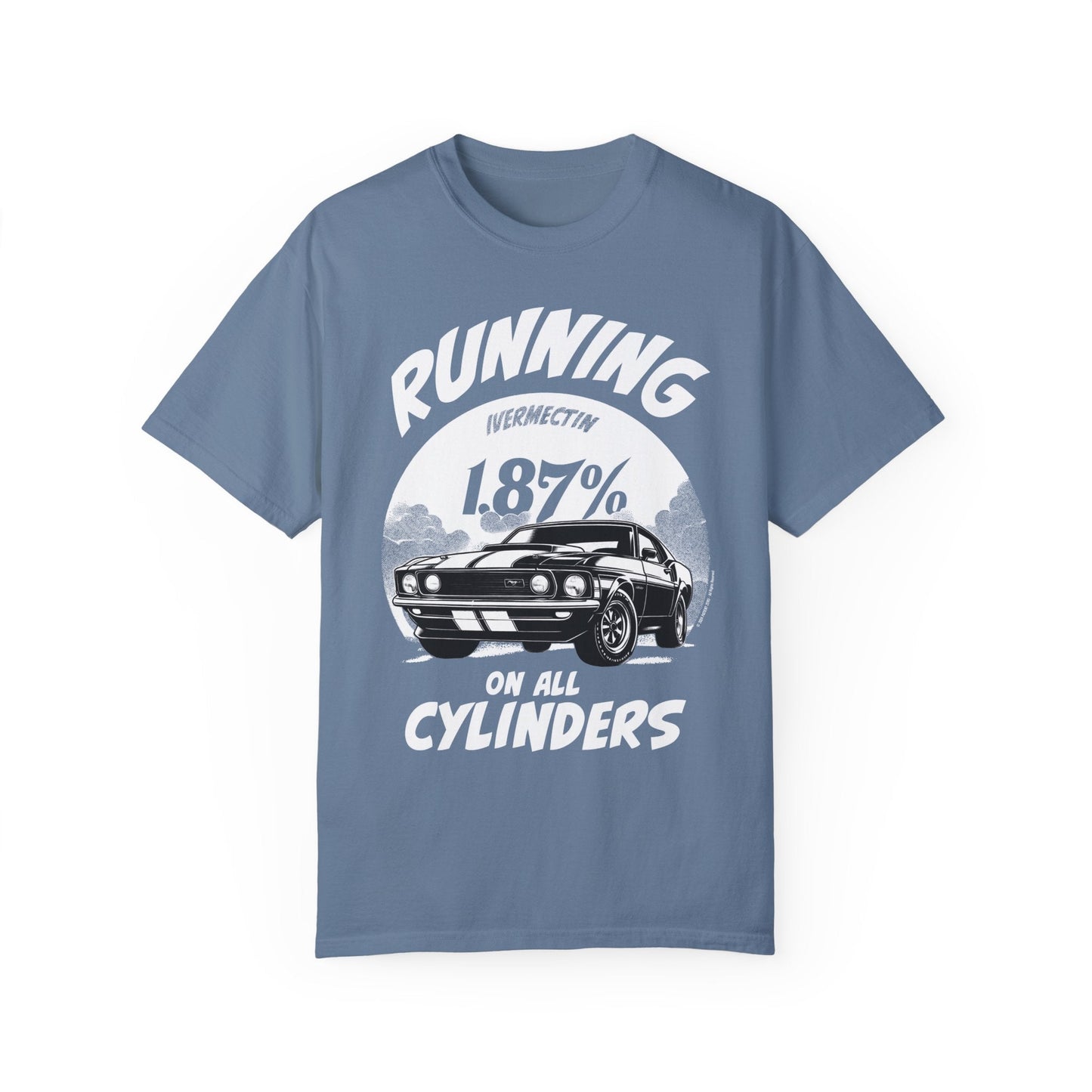 T-shirt | All Cylinders | Blue Jean S