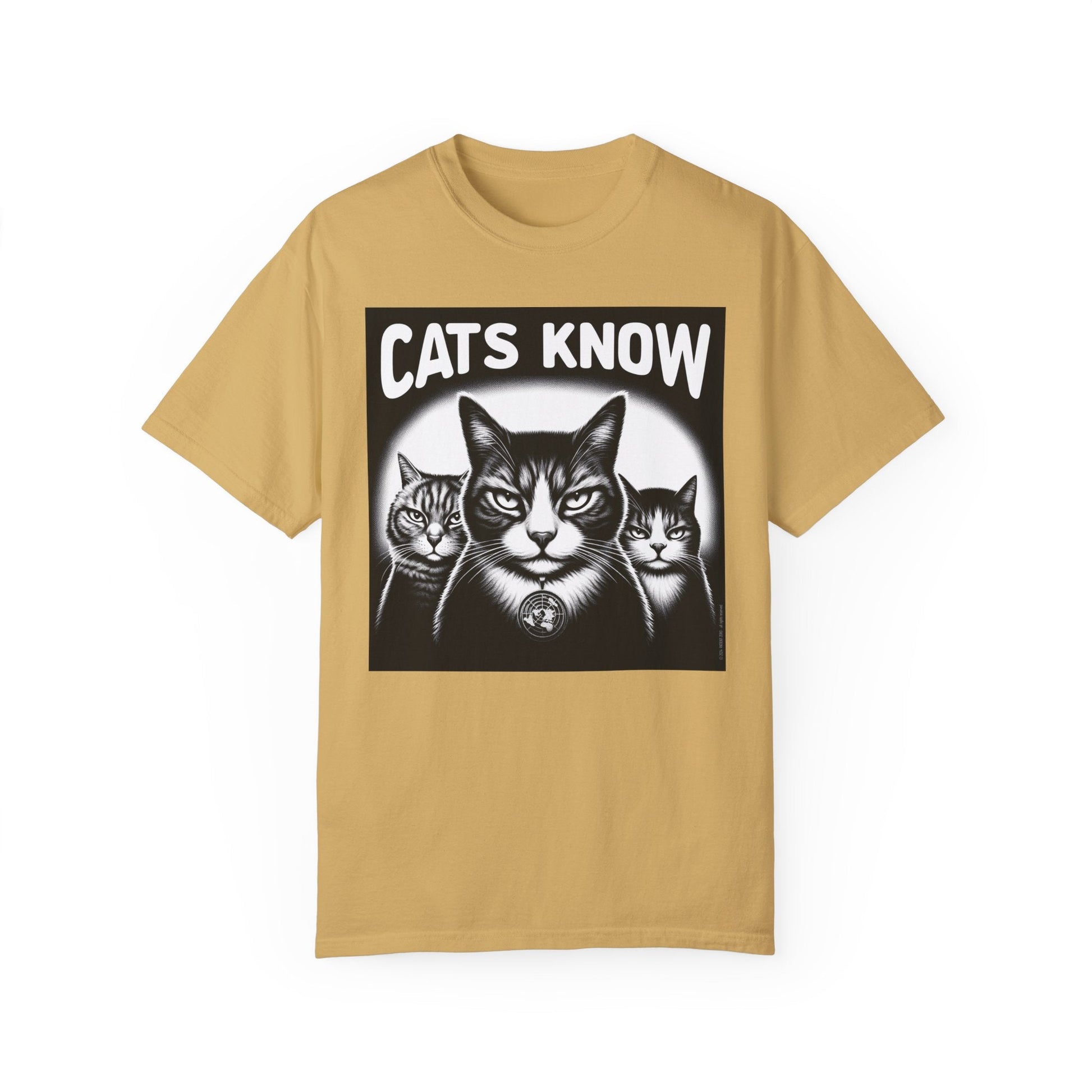 T-Shirt | Cats Know | Mustard