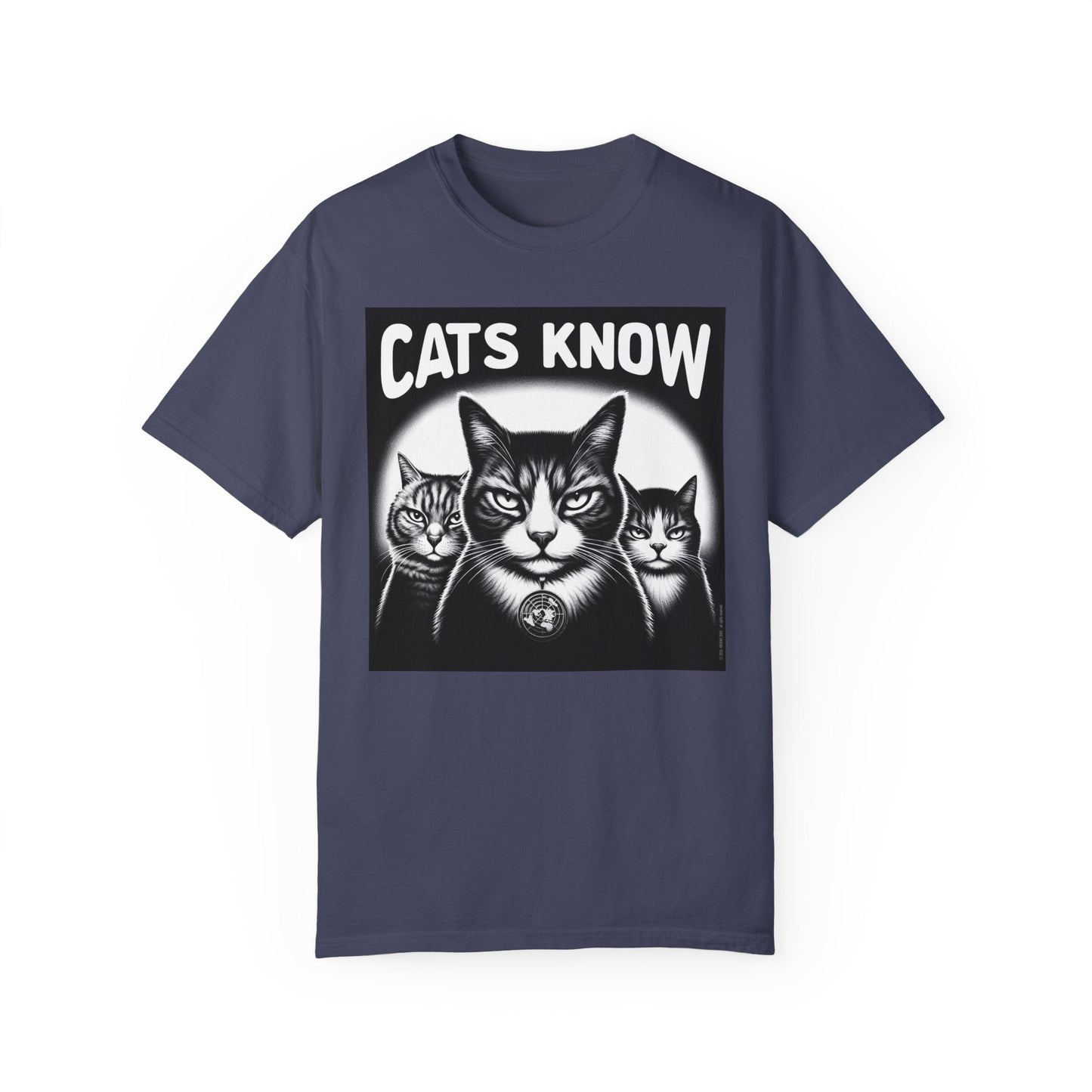 T-Shirt | Cats Know | Denim