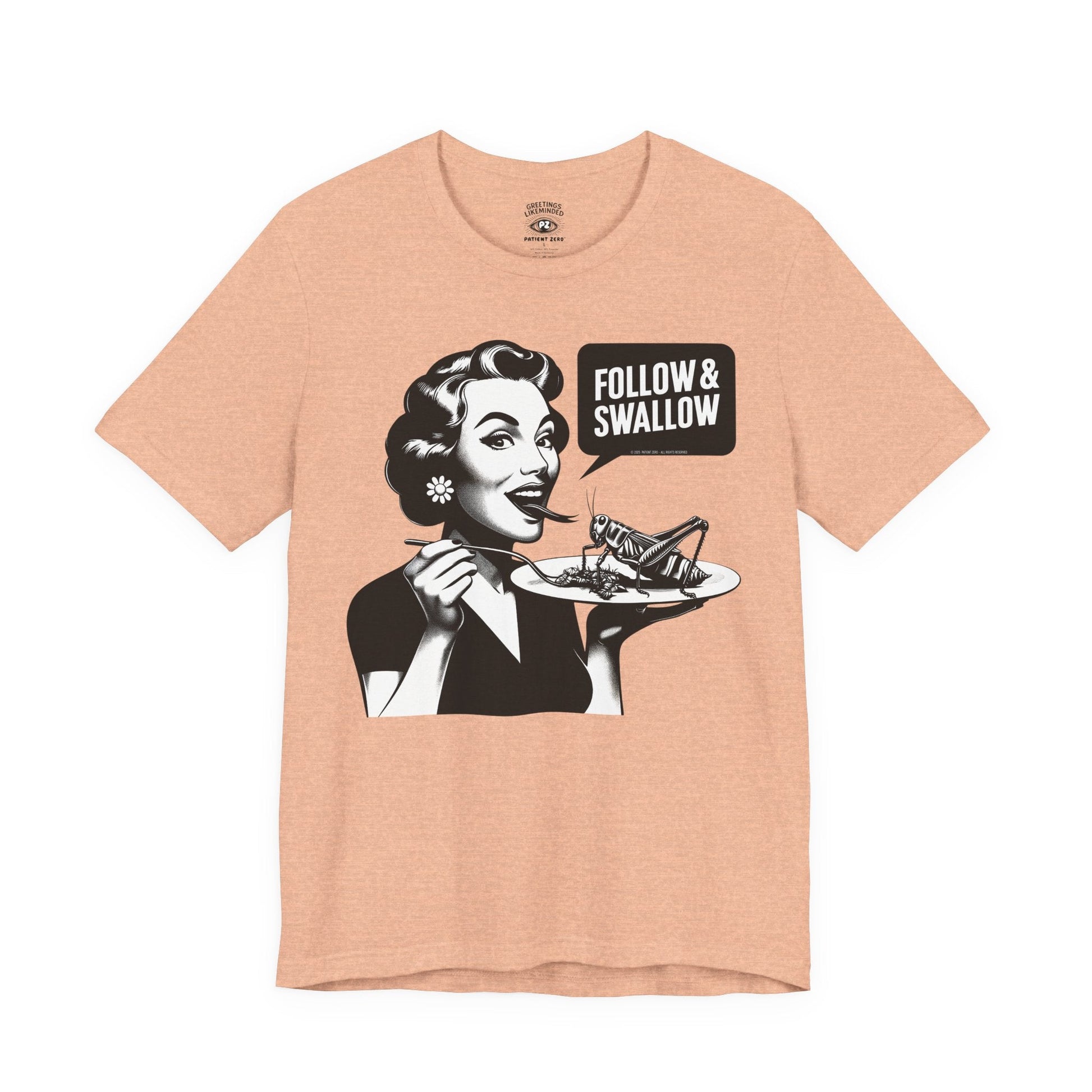 T-Shirt | Follow | Heather Peach