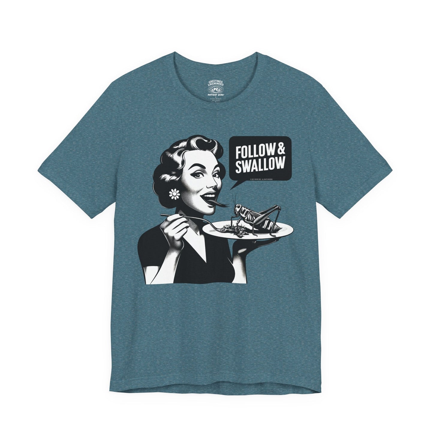 T-Shirt | Follow | Heather Deep Teal