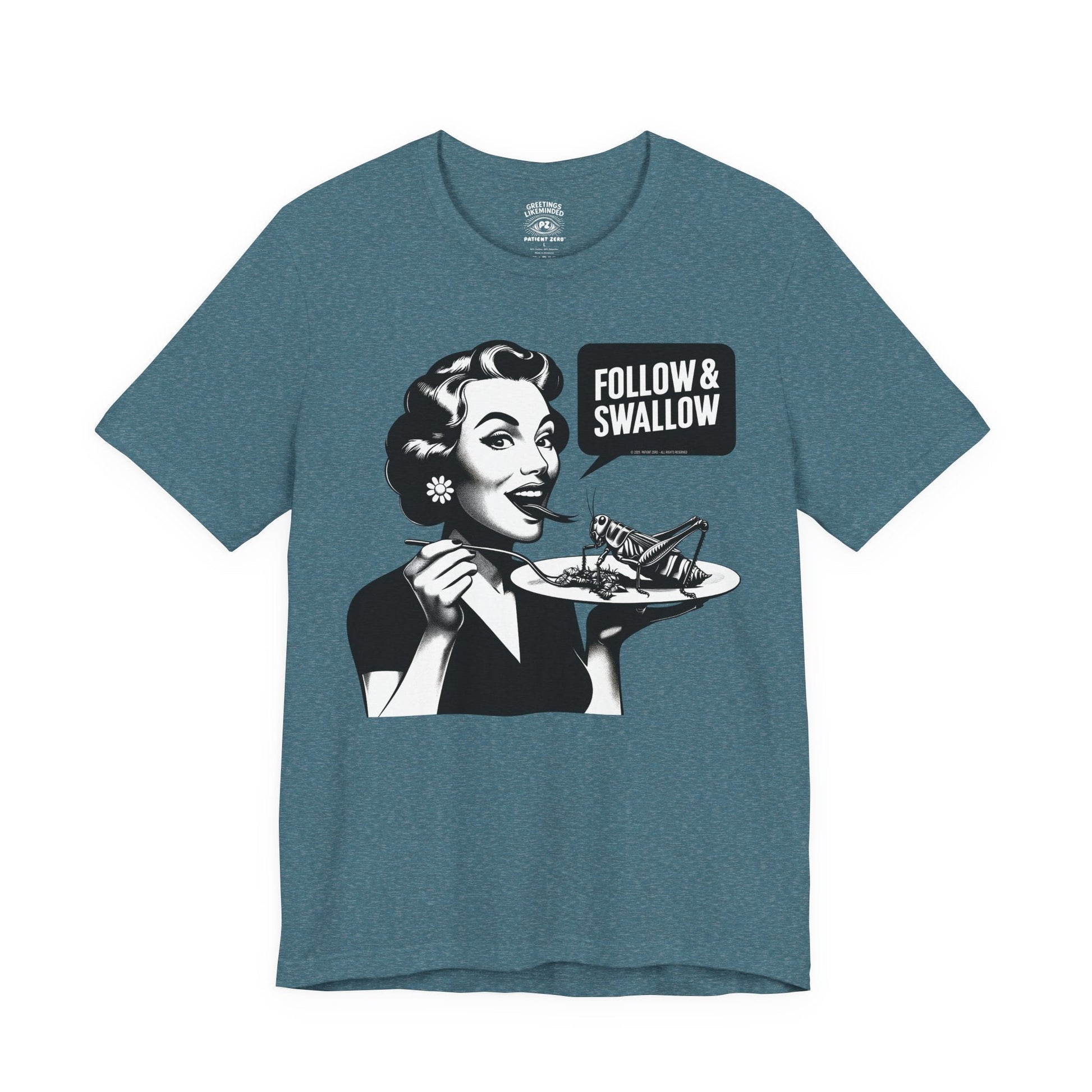 T-Shirt | Follow | Heather Deep Teal