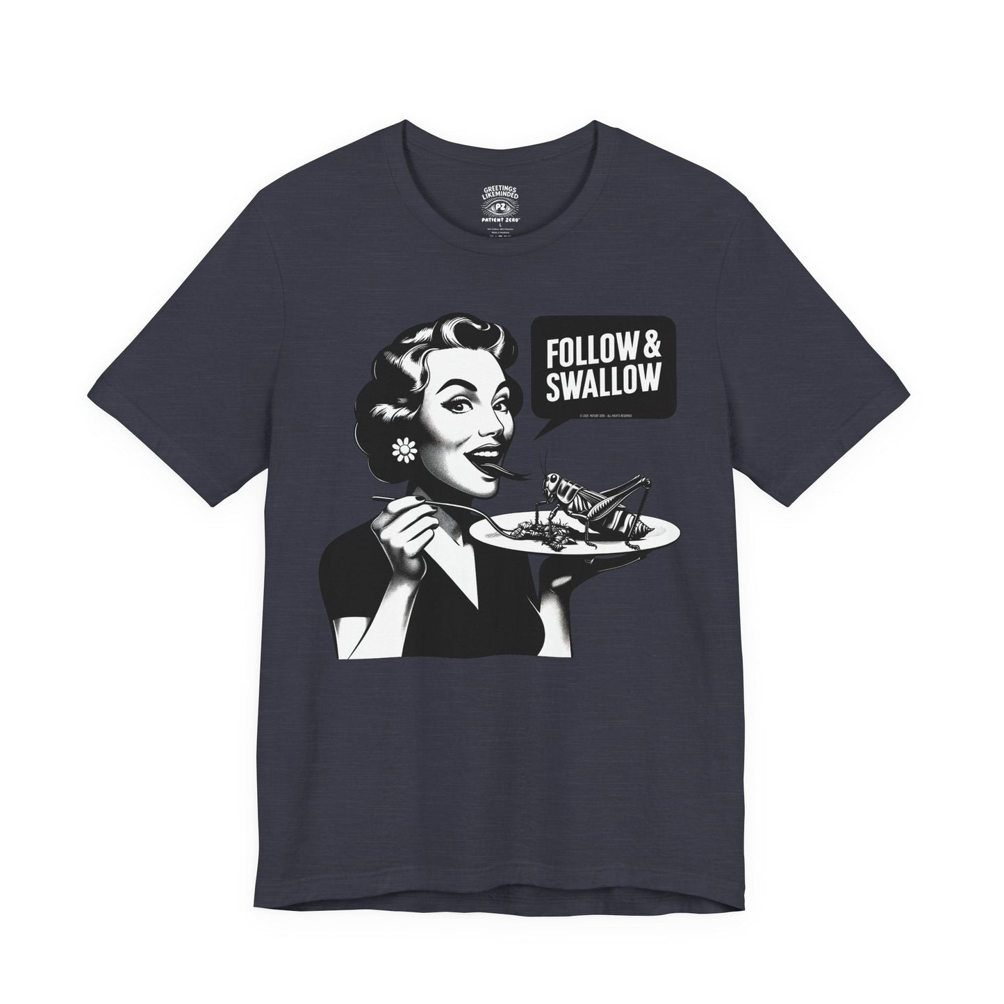 T-Shirt | Follow | Heather Midnight Navy