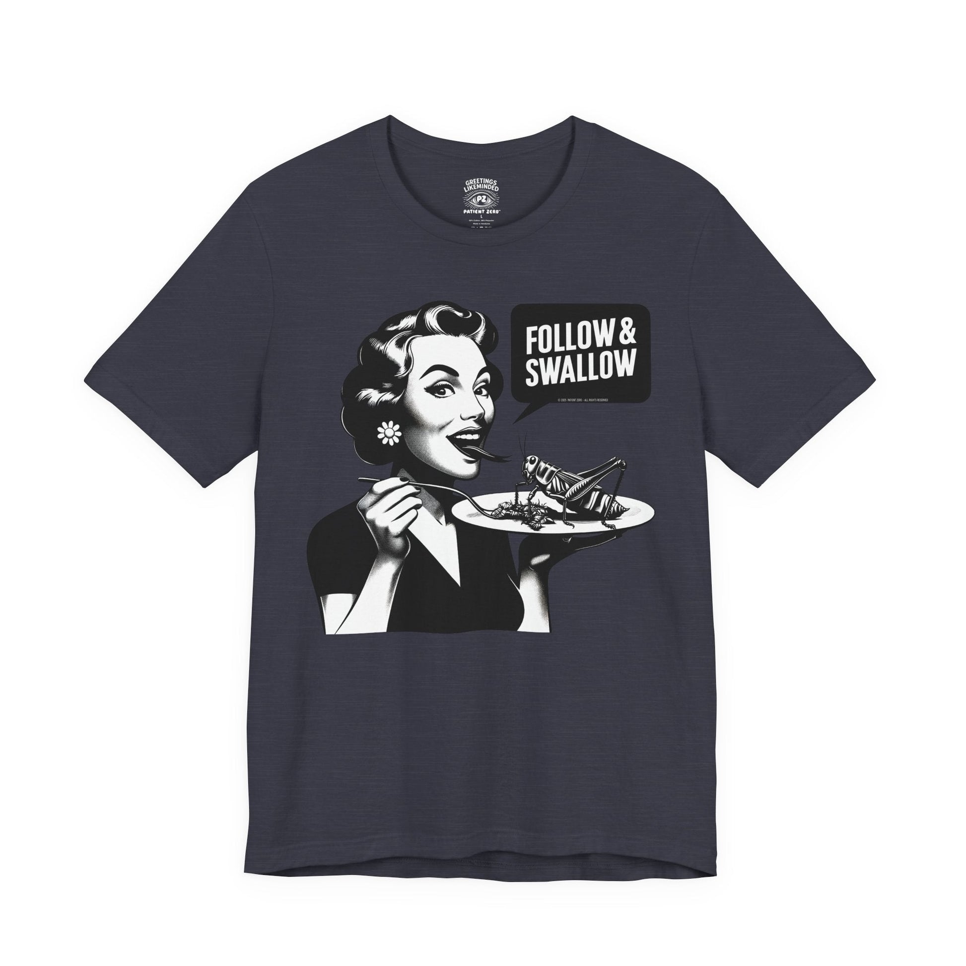T-Shirt | Follow | Heather Midnight Navy