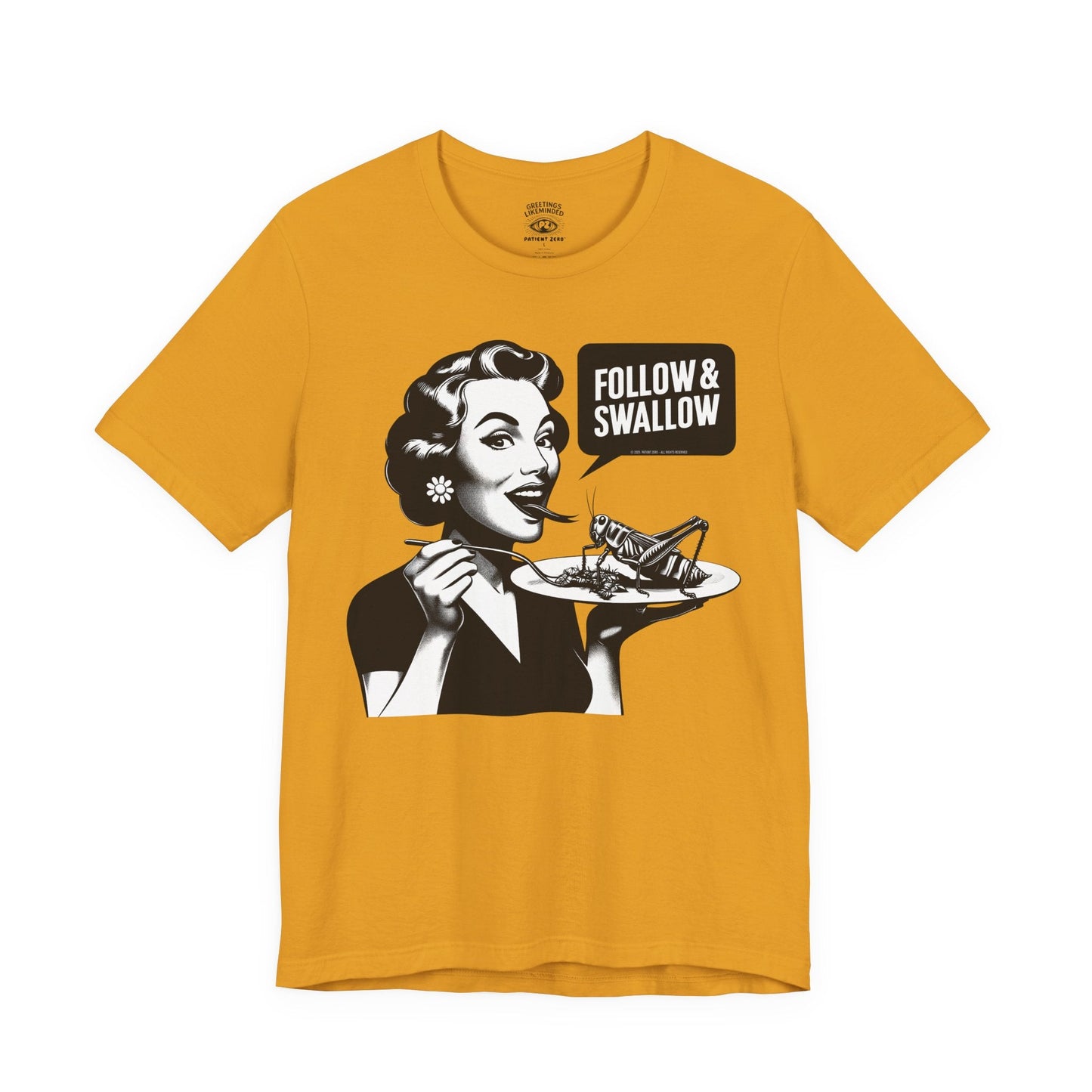 T-Shirt | Follow | Mustard