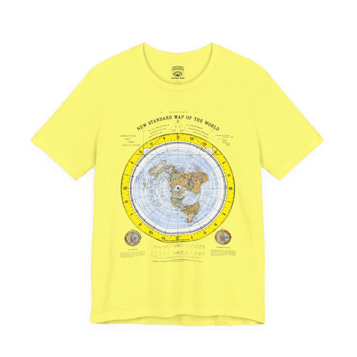 T-Shirt | Gleason's Map | Yellow