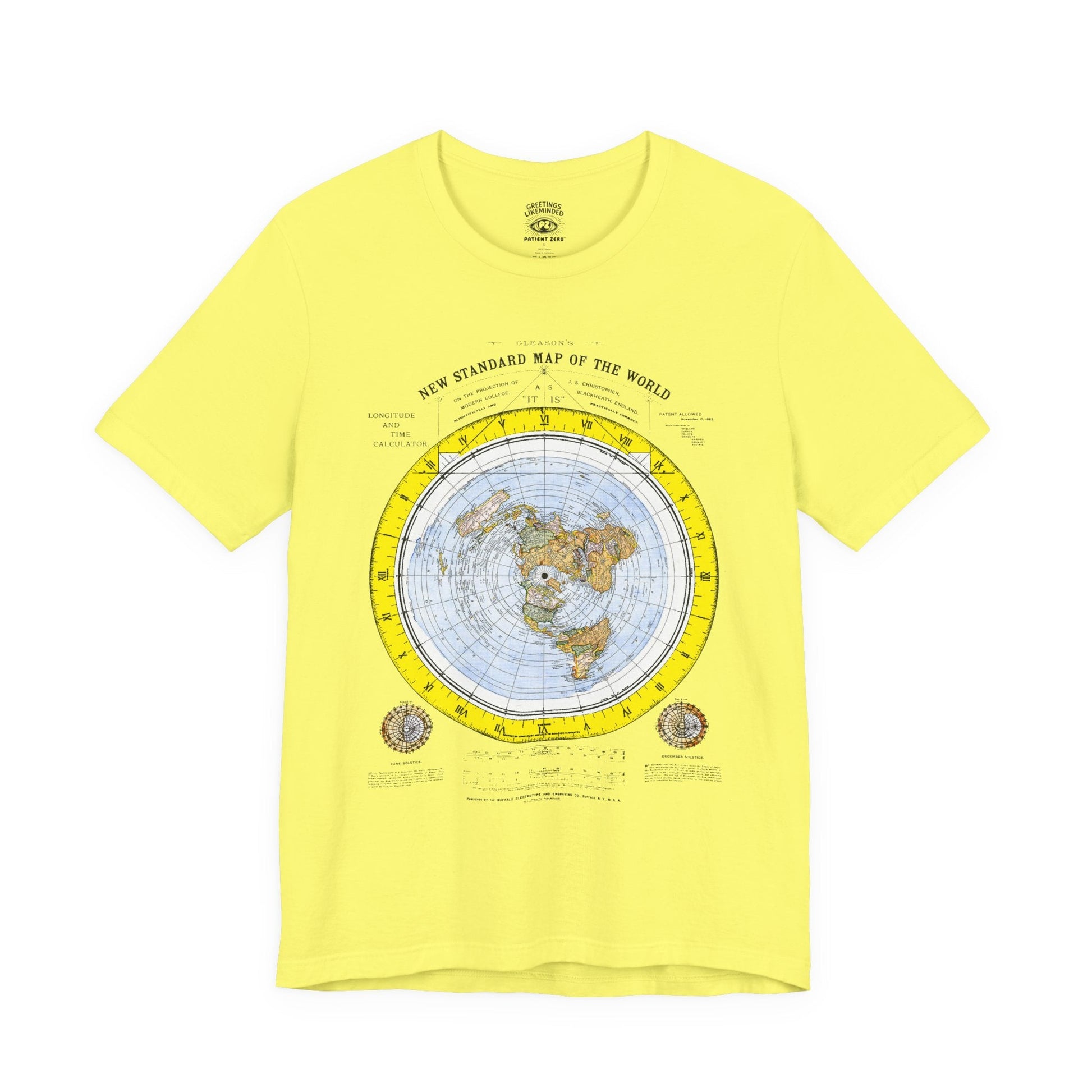 T-Shirt | Gleason's Map | Yellow
