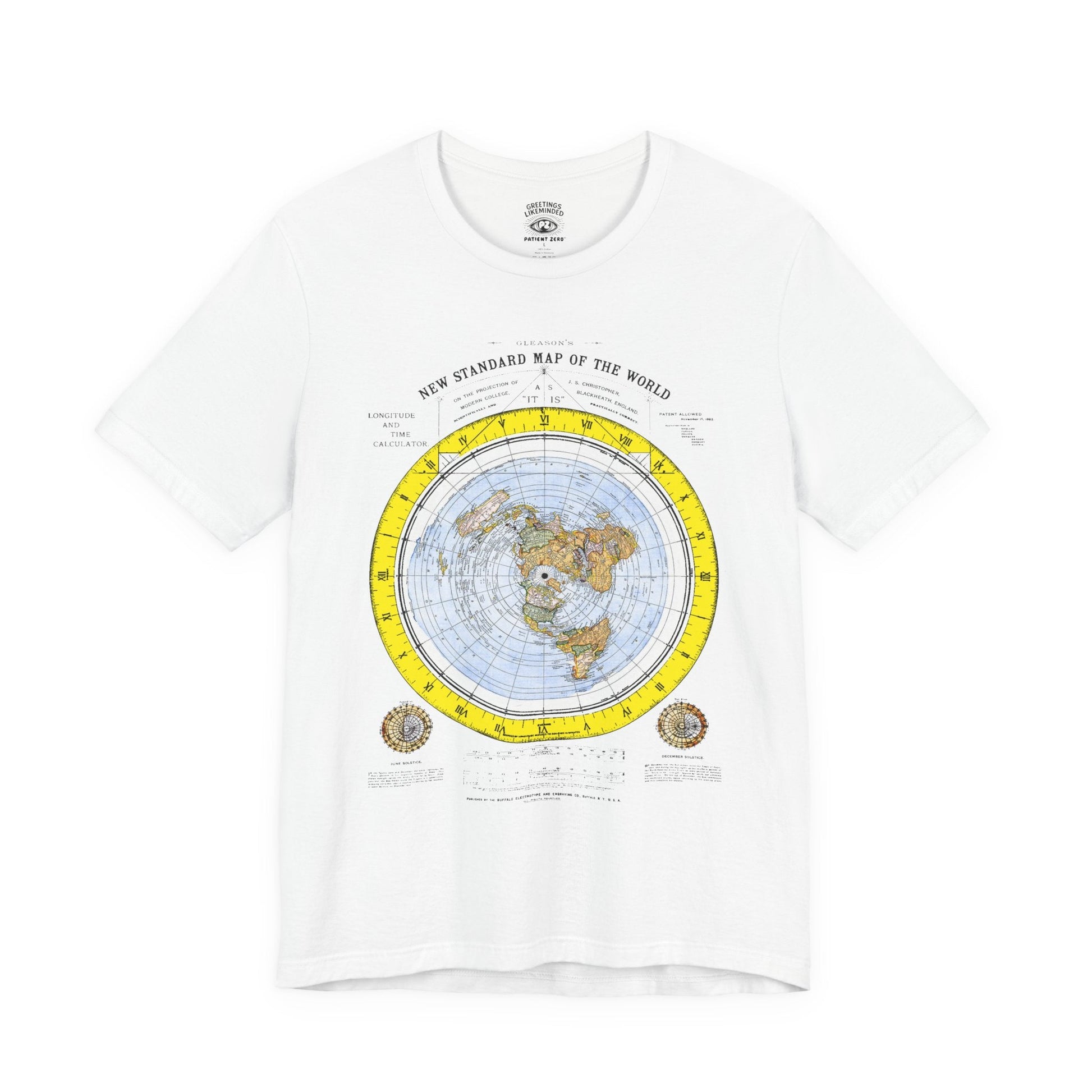 T-Shirt | Gleason's Map | White