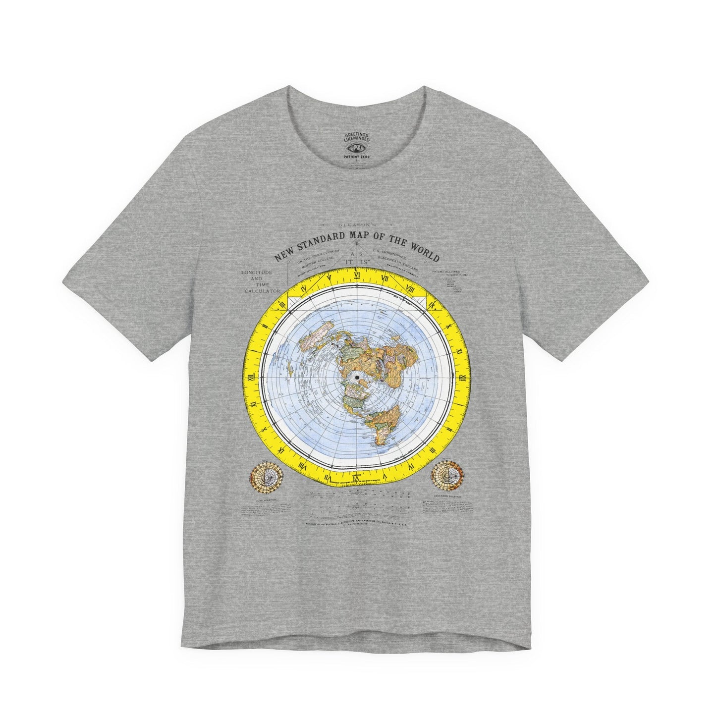 T-Shirt | Gleason's Map | Athletic Heather