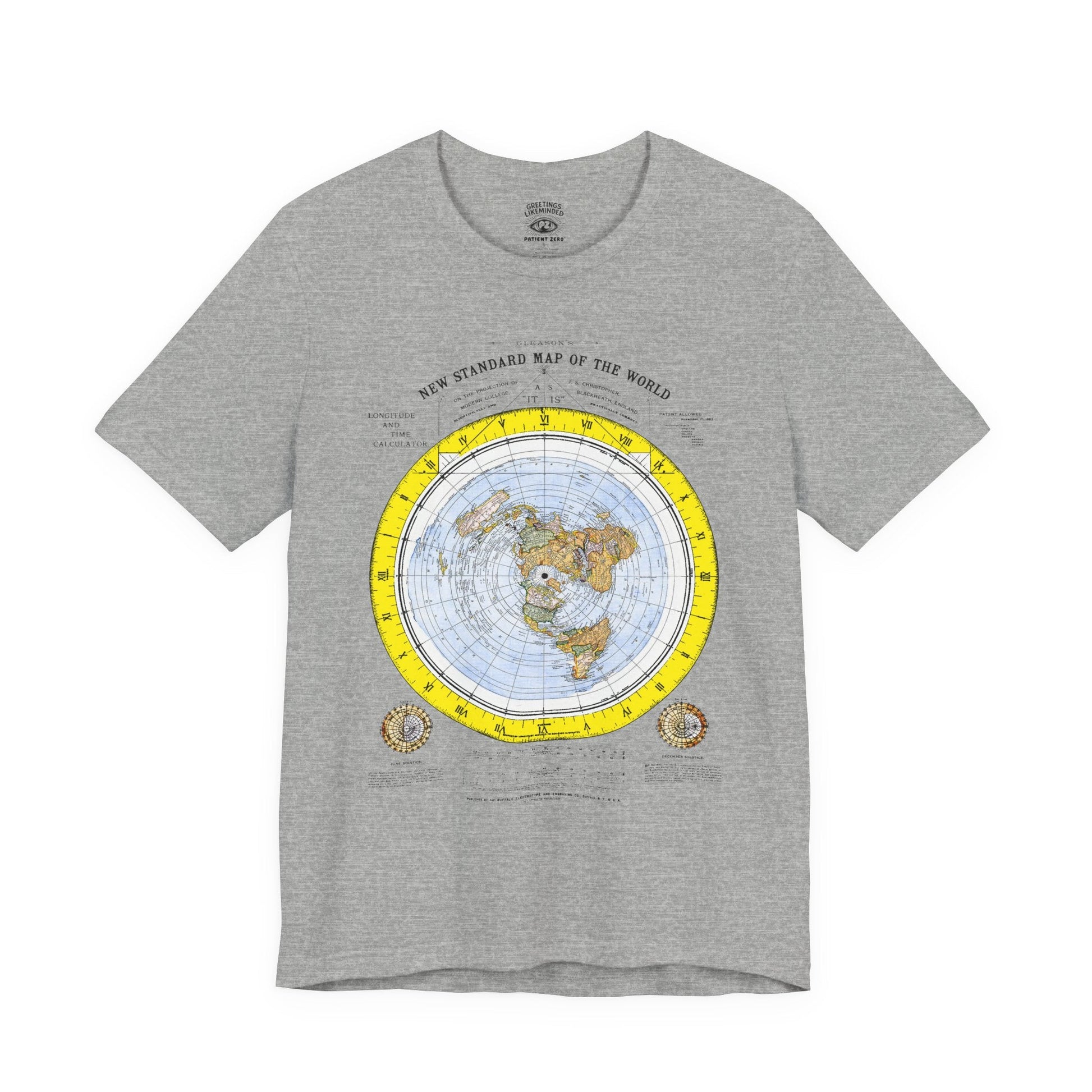 T-Shirt | Gleason's Map | Athletic Heather