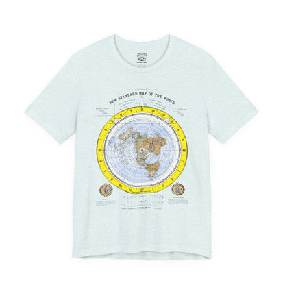 T-Shirt | Gleason's Map | Heather Ice Blue