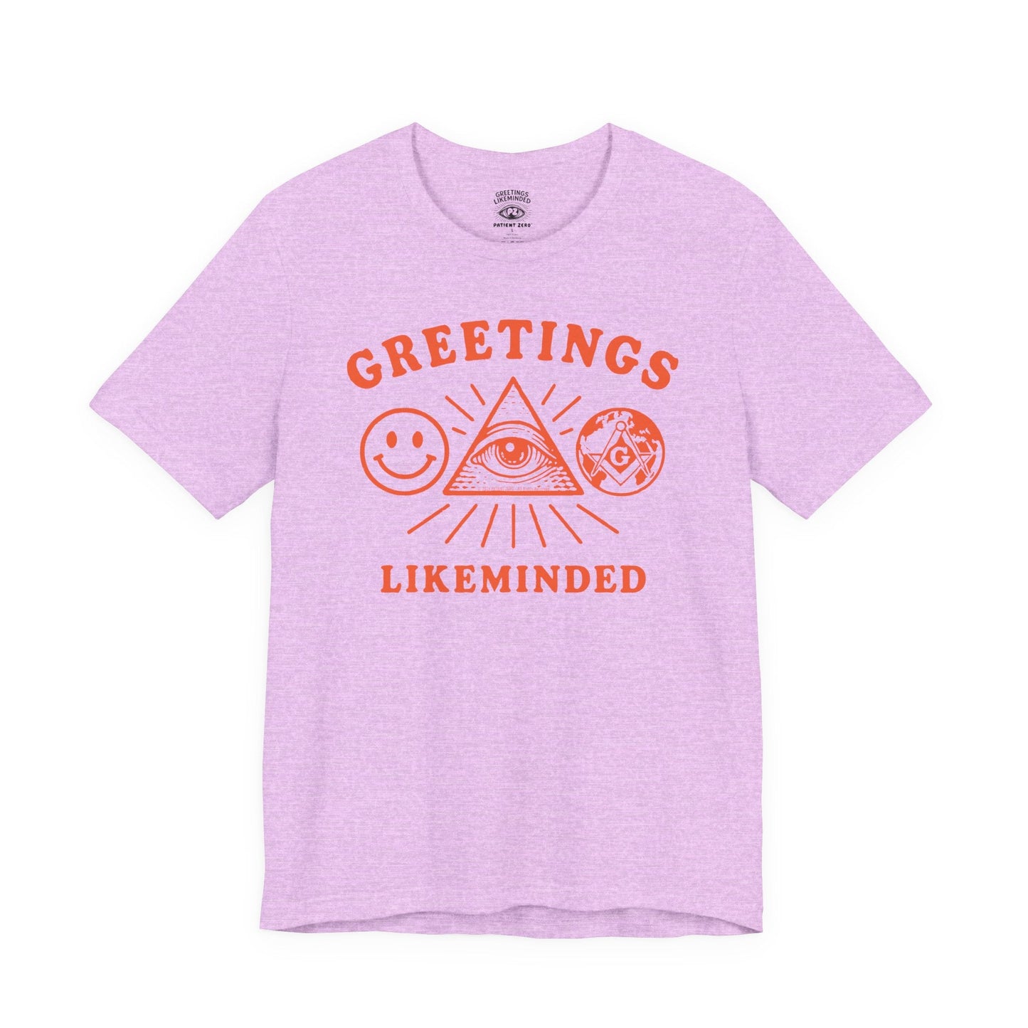 T-Shirt | Greetings Likeminded | Heather Prism Lilac S
