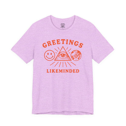 T-Shirt | Greetings Likeminded | Heather Prism Lilac S