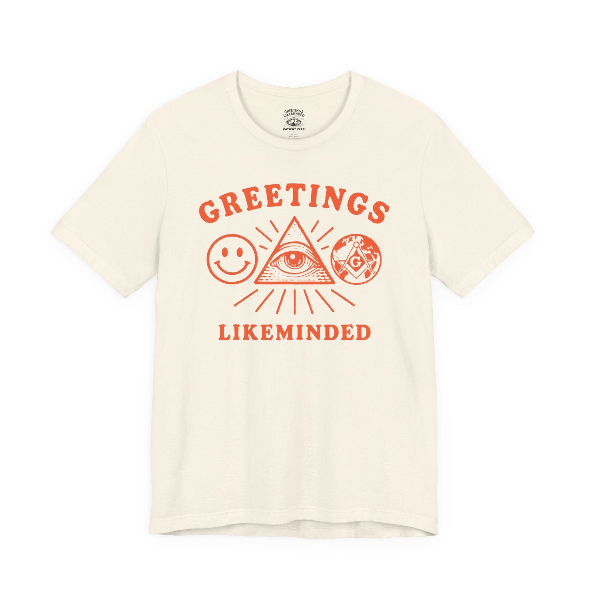 T-Shirt | Greetings Likeminded | Natural