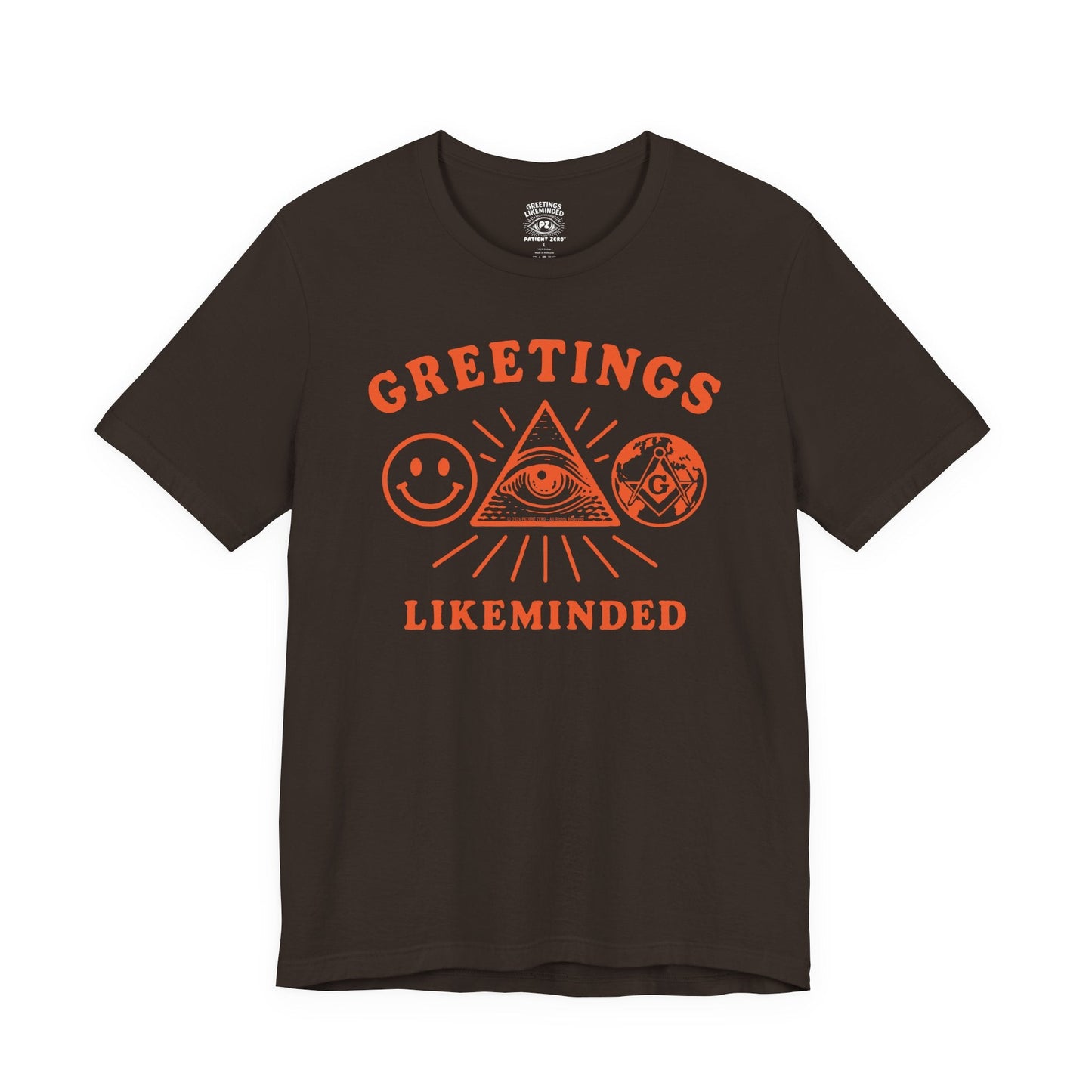 T-Shirt | Greetings Likeminded | Brown