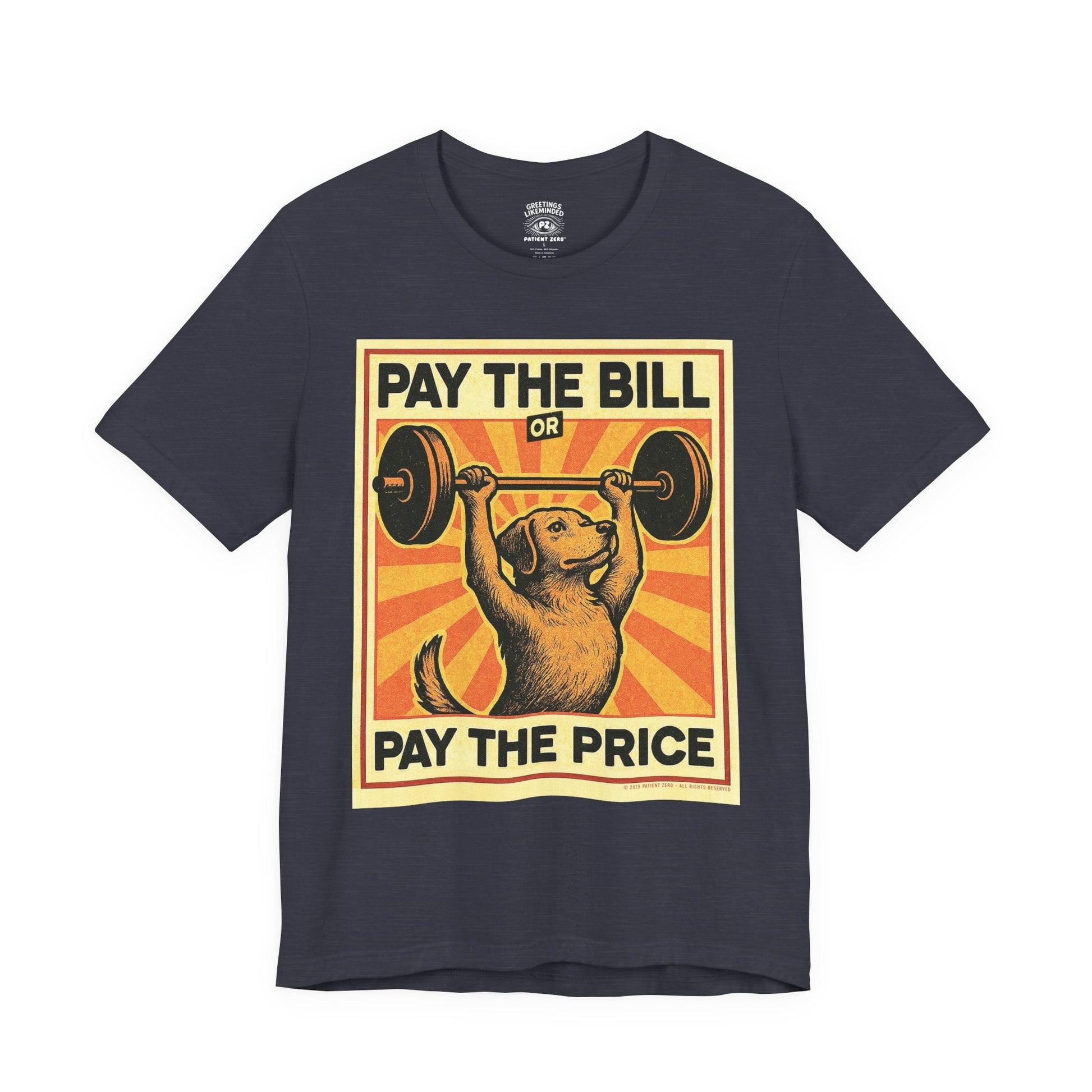 T-Shirt | Pay The Bill | Heather Midnight Navy