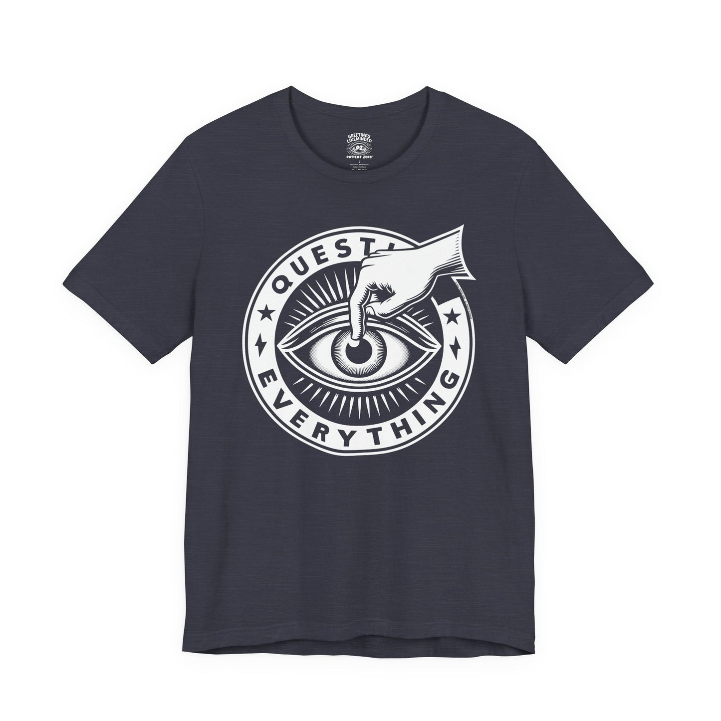 T-Shirt | Question Everrything | Heather Midnight Navy