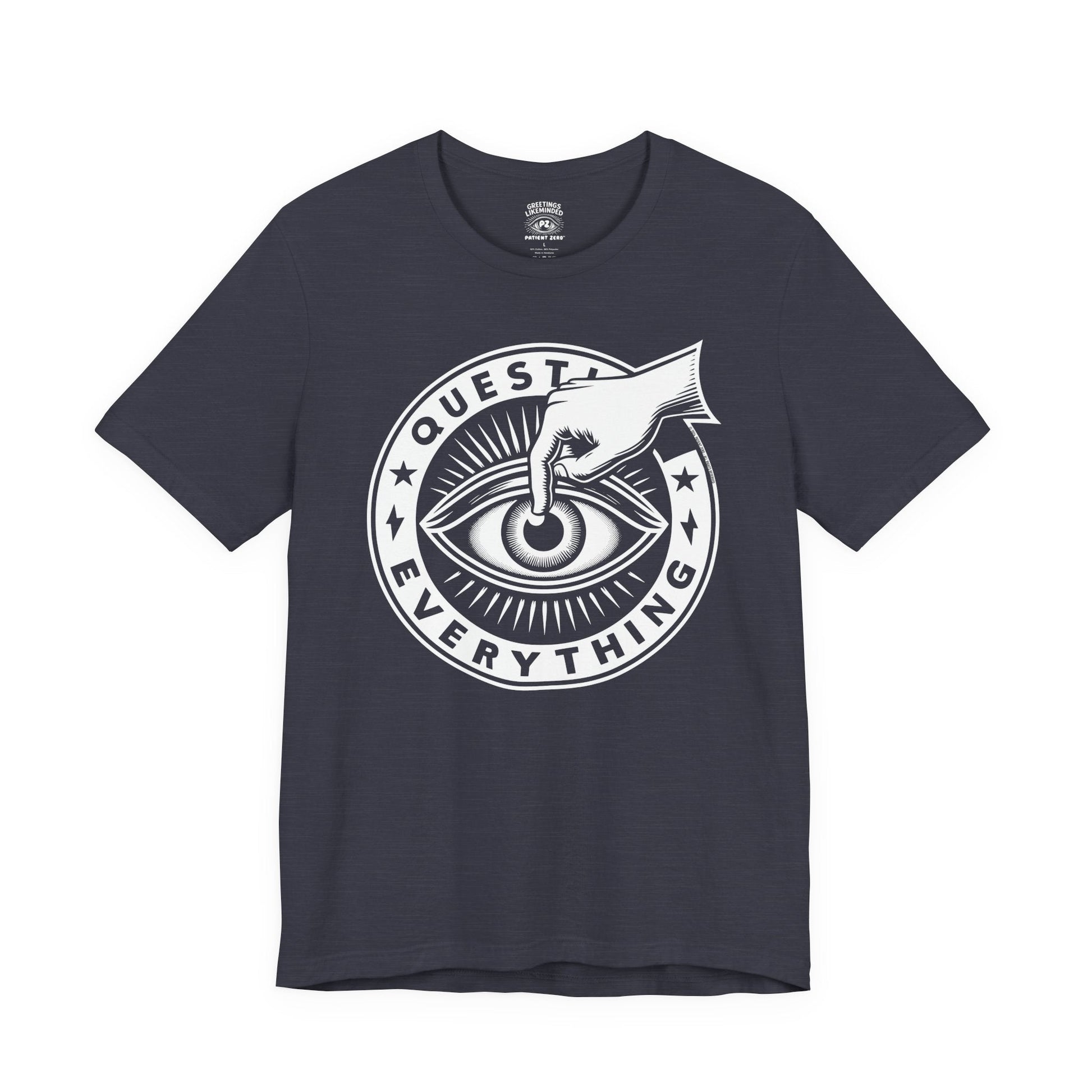 T-Shirt | Question Everrything | Heather Midnight Navy