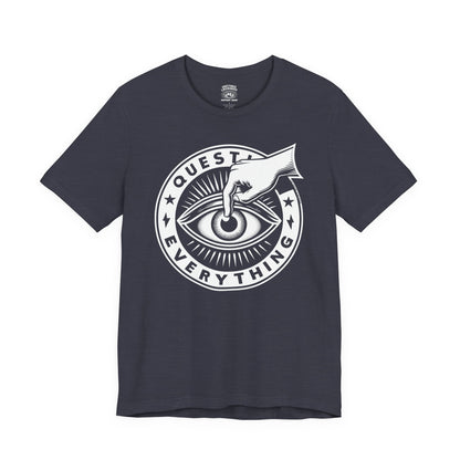 T-Shirt | Question Everrything | Heather Midnight Navy