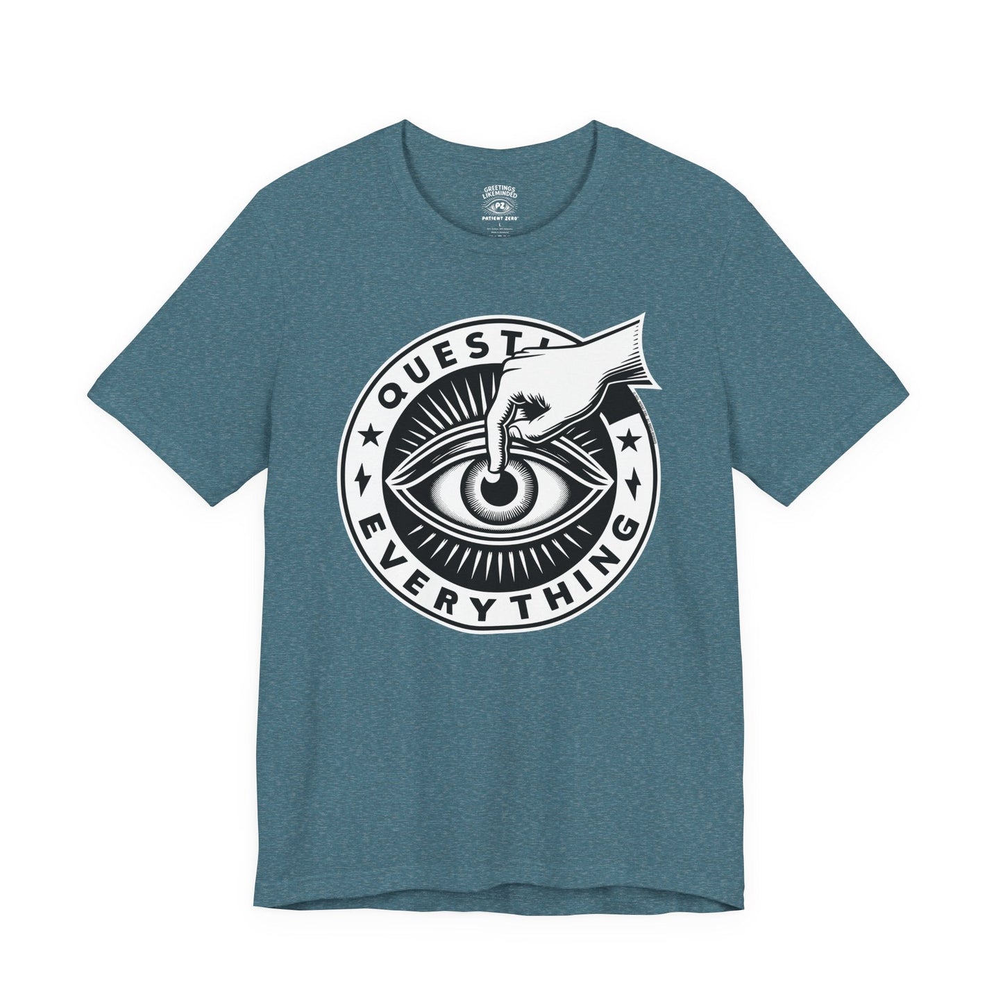 T-Shirt | Question Everrything | Heather Deep Teal
