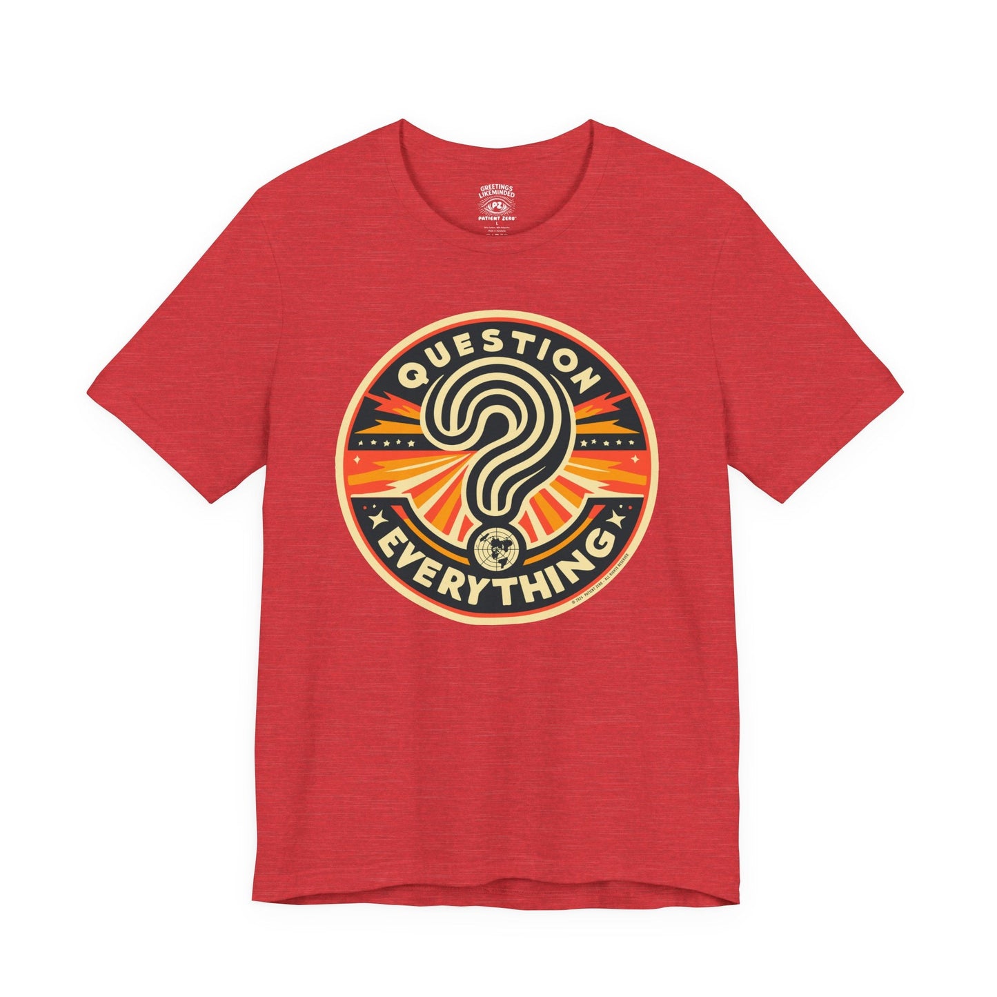 T-Shirt | Question Everything | Heather Red