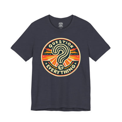 T-Shirt | Question Everything | Heather Midnight Navy