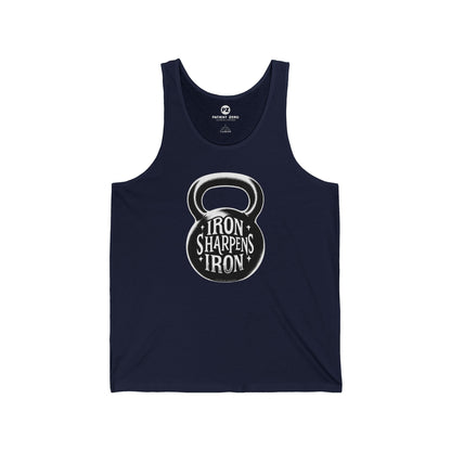 Tanktop Unisex | Iron Sharpens Iron | Navy