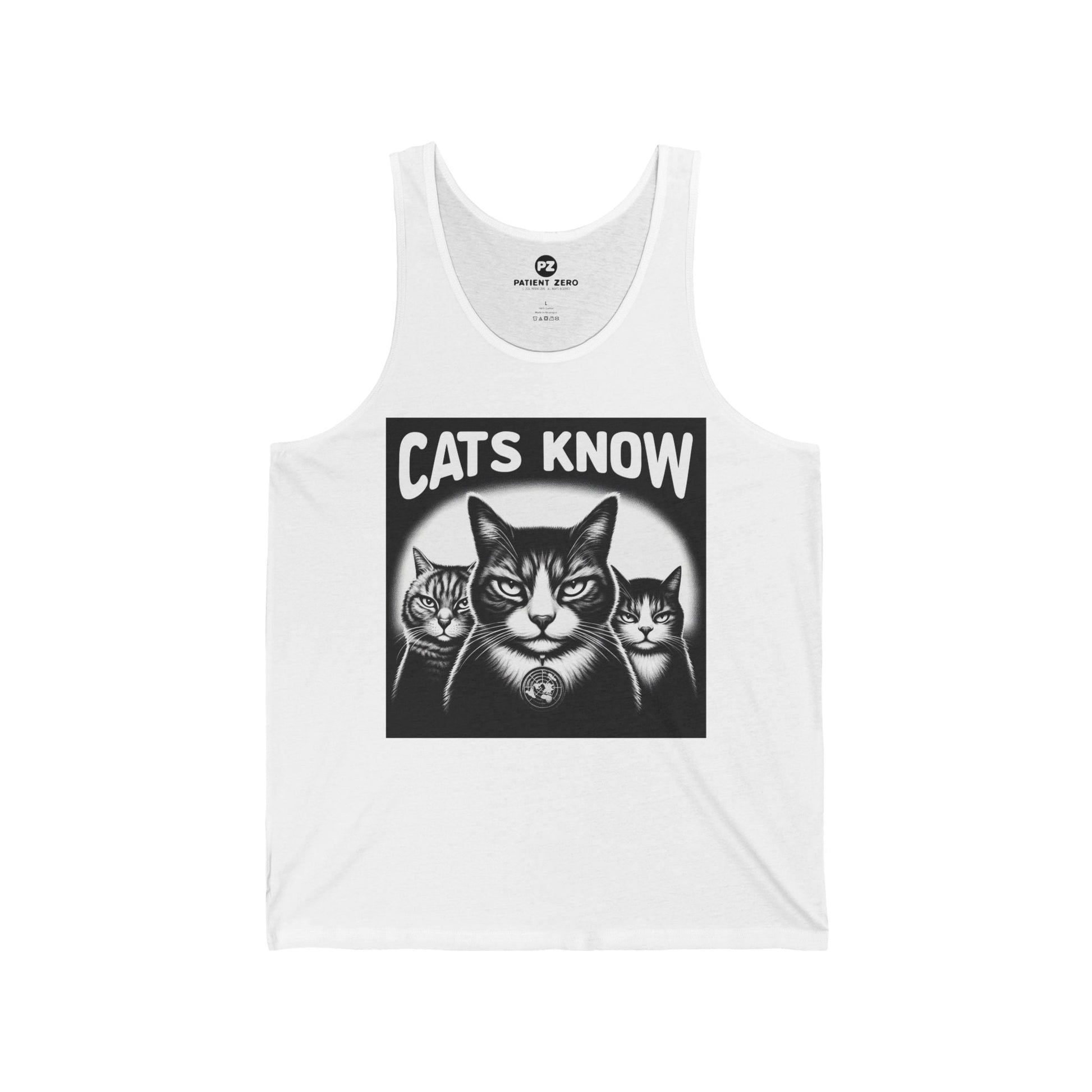 Tanktop Unisex | Cats Know | White