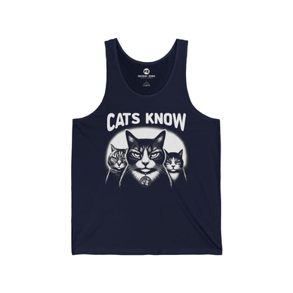 Tanktop Unisex | Cats Know | Navy