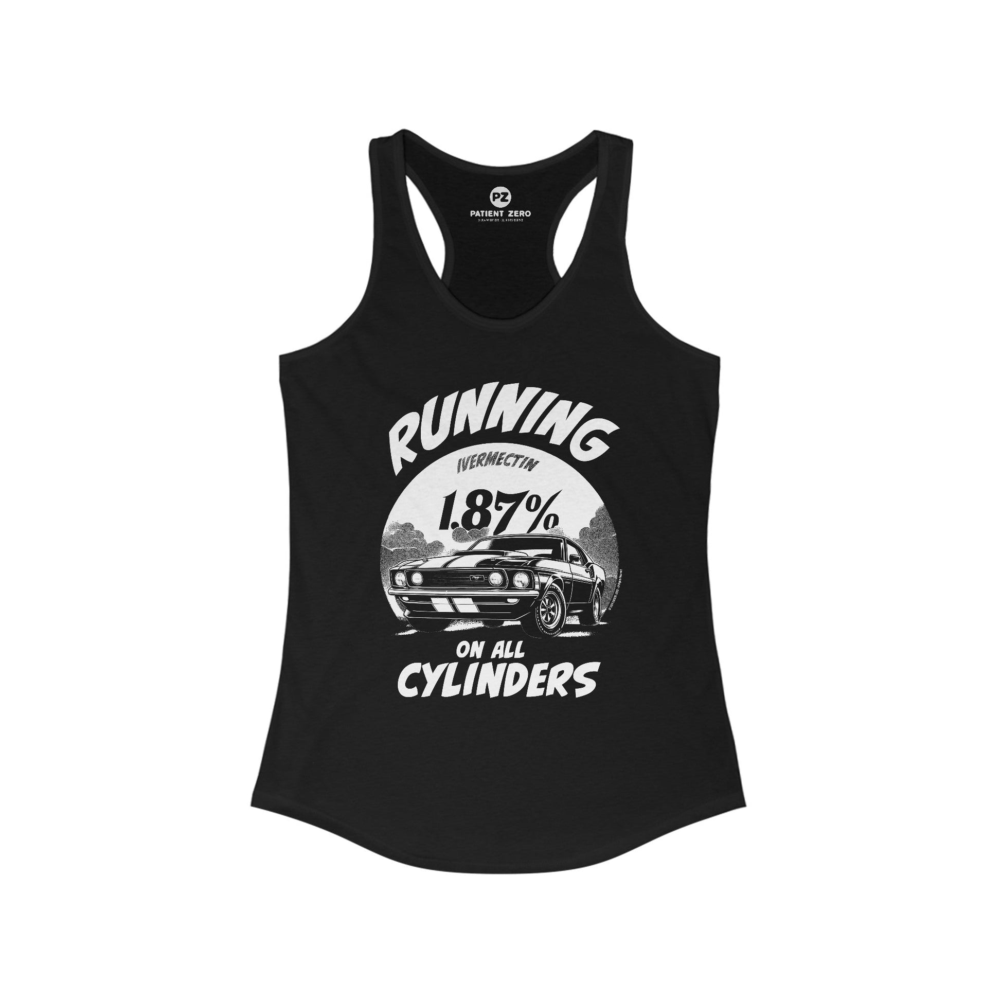 Tanktop Women | All Cylinders | Solid Black