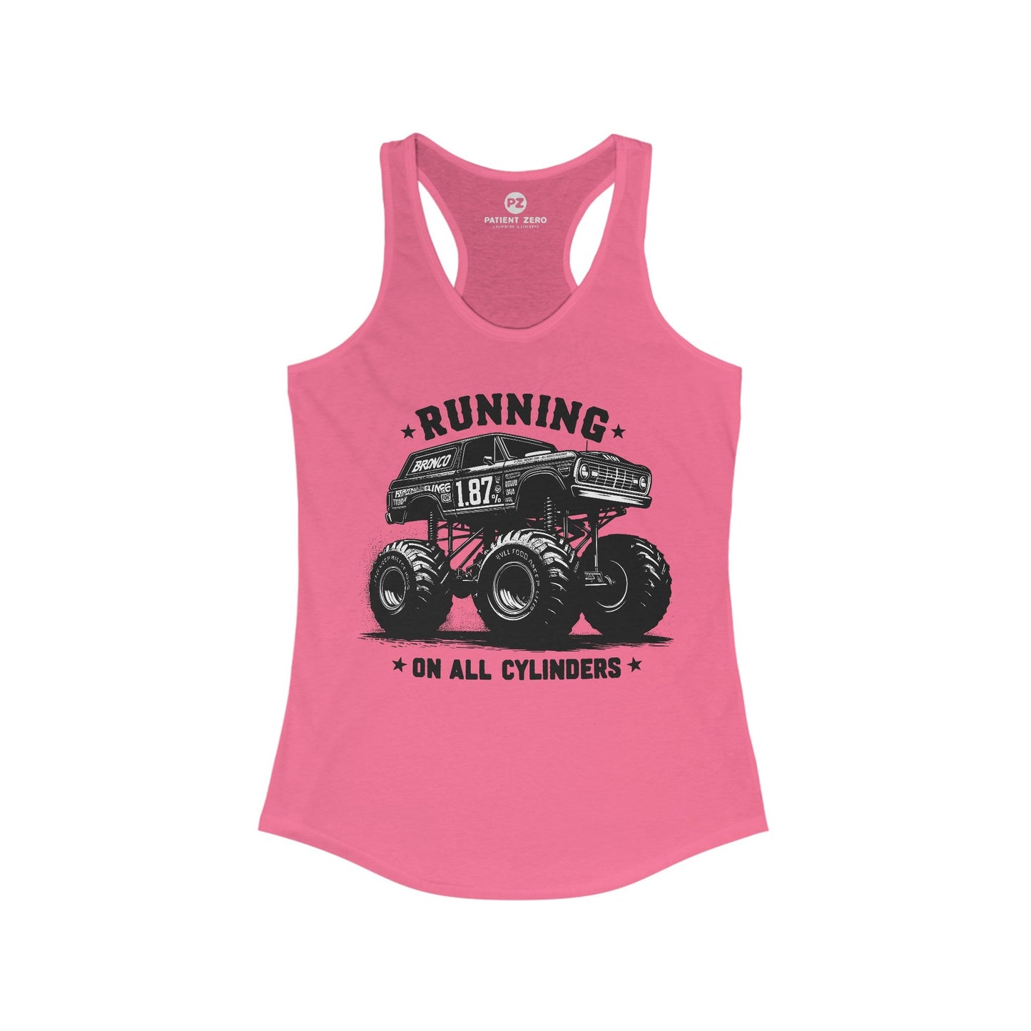 Tanktop Women | All Cylinders | Solid Hot Pink