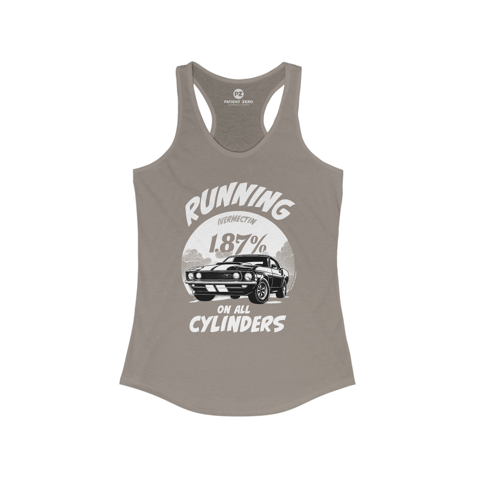 Tanktop Women | All Cylinders | Solid Warm Gray