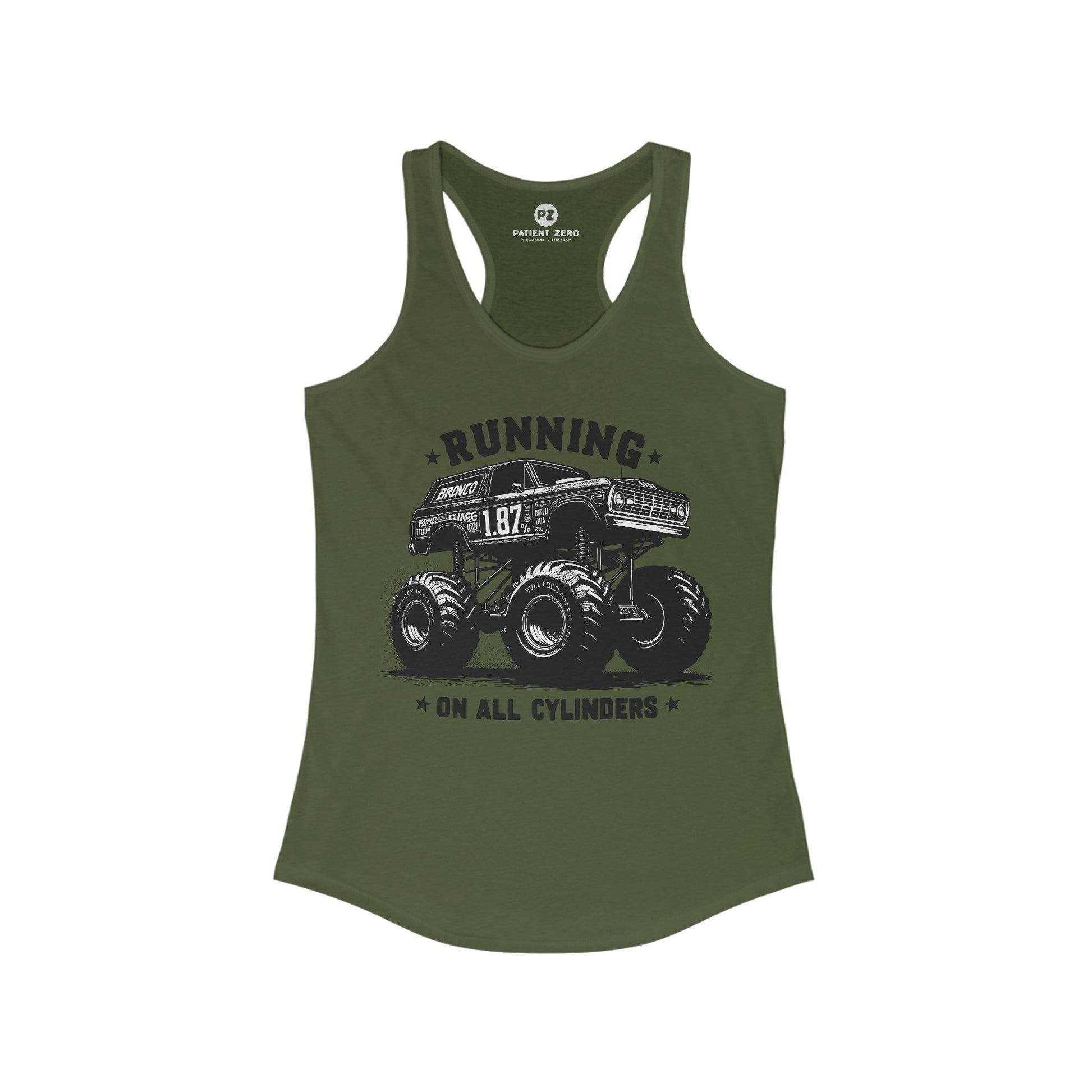 Tanktop Women | All Cylinders | Solid Military Green