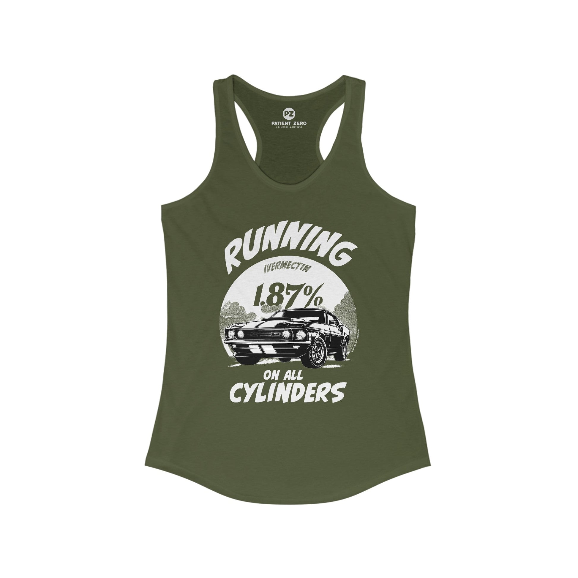 Tanktop Women | All Cylinders | Solid Military Green