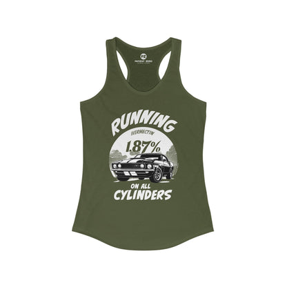 Tanktop Women | All Cylinders | Solid Military Green