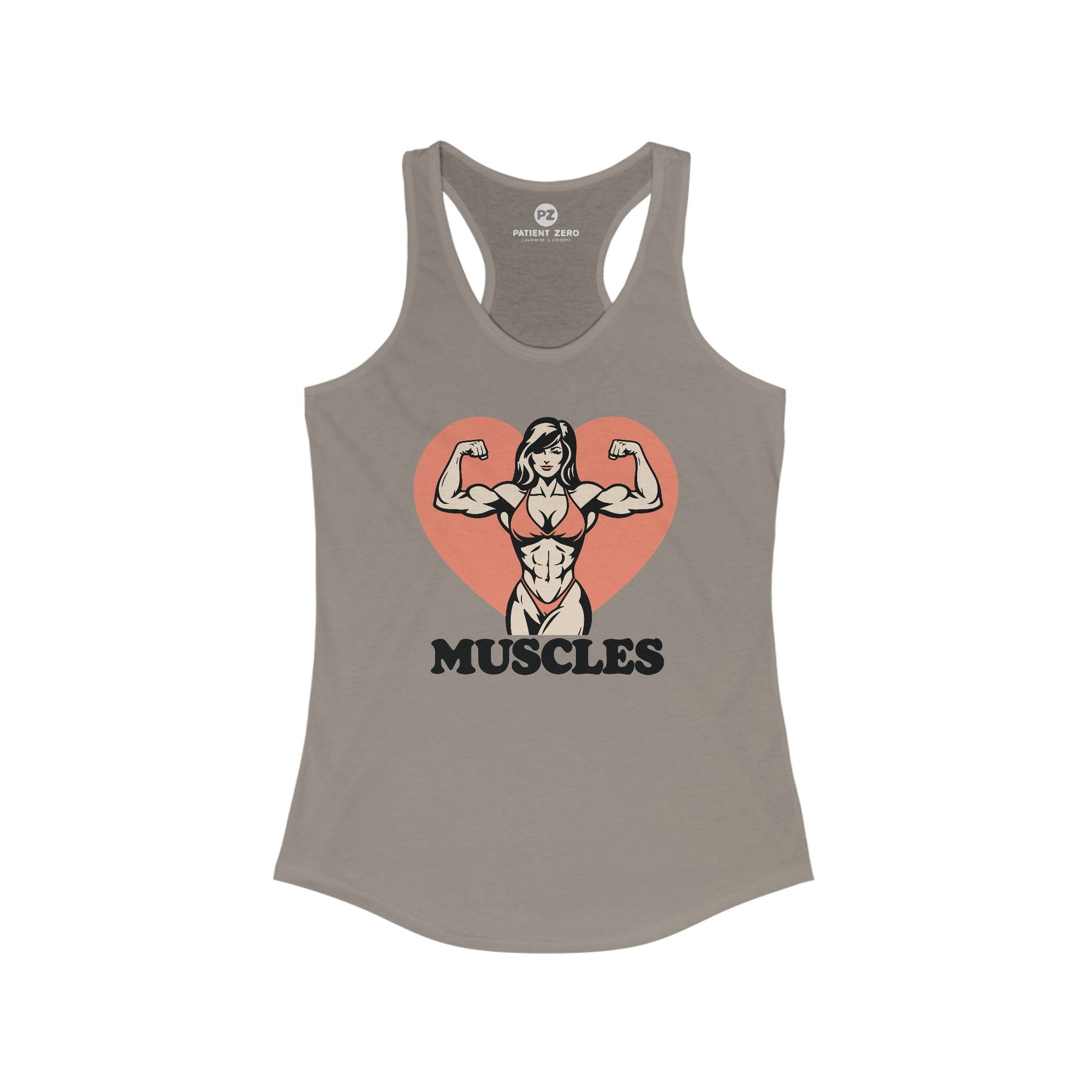 Tanktop Women | ♥ Muscles | Solid Warm Gray