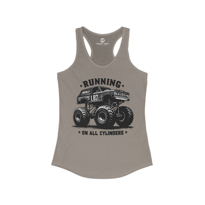 Tanktop Women | All Cylinders | Solid Warm Gray